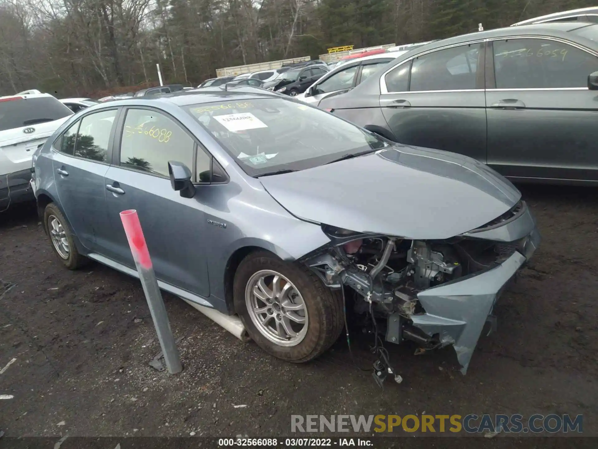 1 Photograph of a damaged car JTDEBRBE5LJ029960 TOYOTA COROLLA 2020