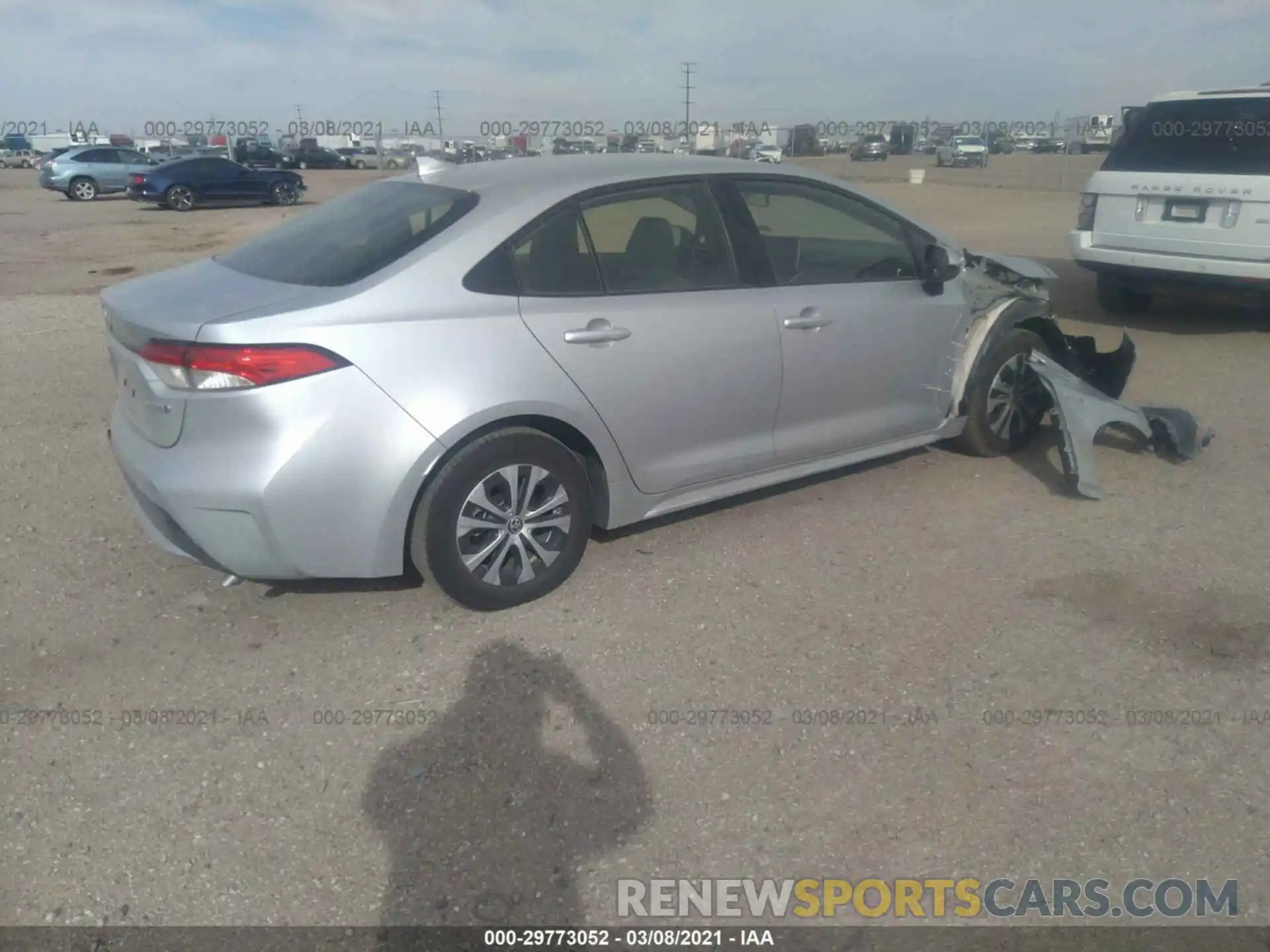 4 Photograph of a damaged car JTDEBRBE5LJ031658 TOYOTA COROLLA 2020