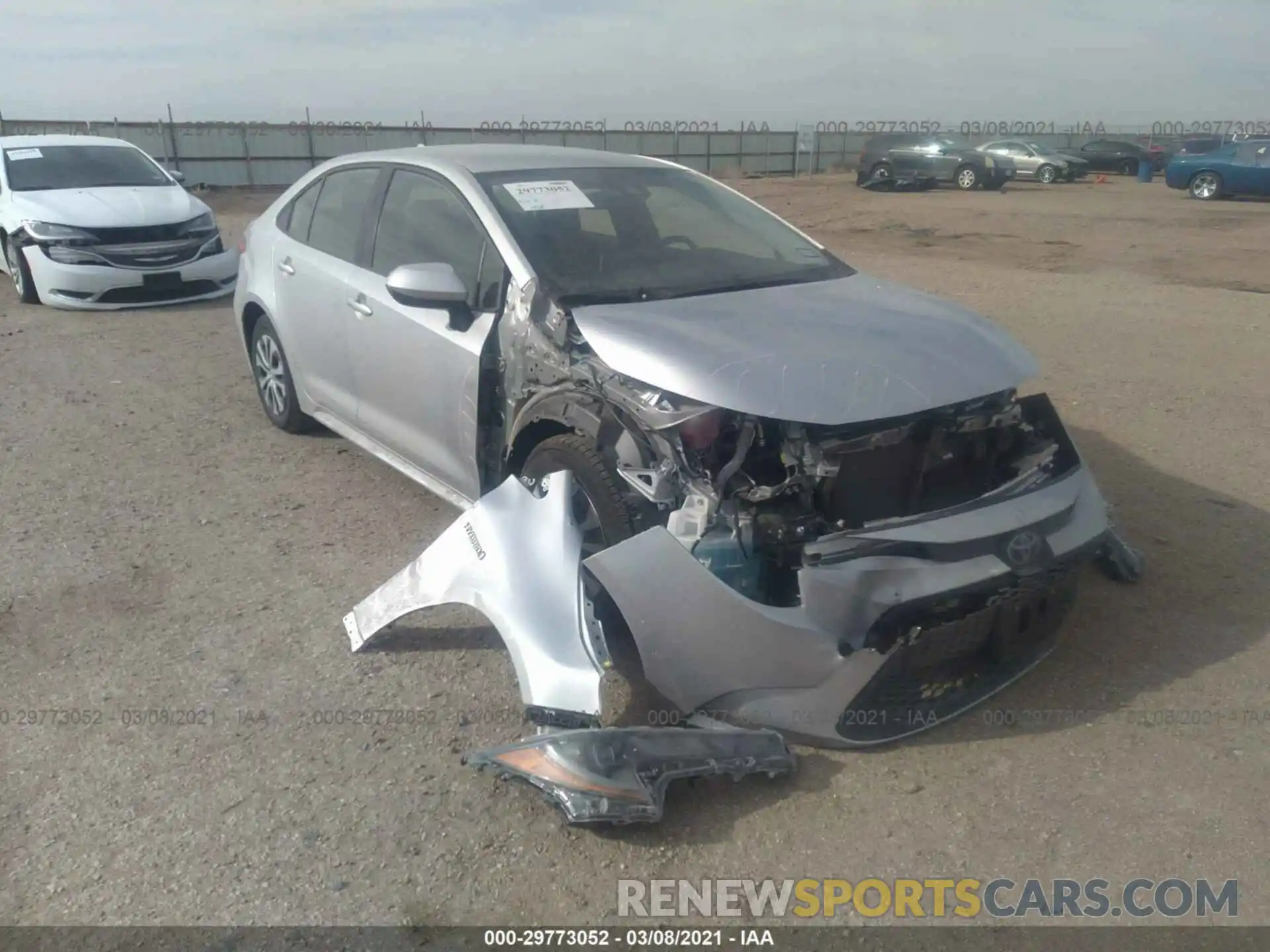 6 Photograph of a damaged car JTDEBRBE5LJ031658 TOYOTA COROLLA 2020