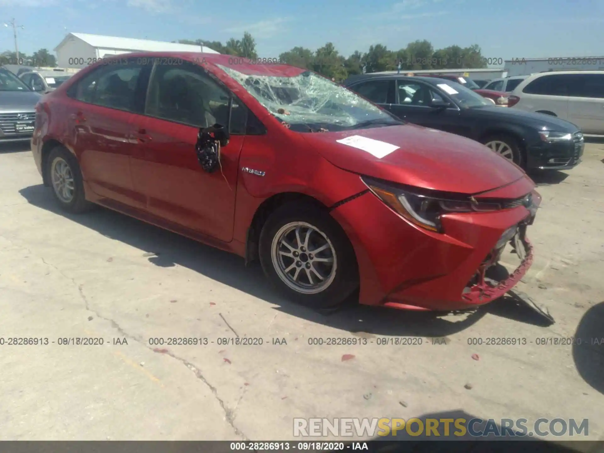 12 Photograph of a damaged car JTDEBRBE6LJ000340 TOYOTA COROLLA 2020