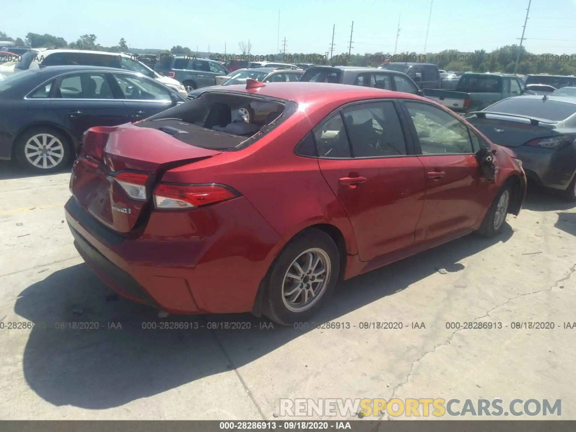 15 Photograph of a damaged car JTDEBRBE6LJ000340 TOYOTA COROLLA 2020