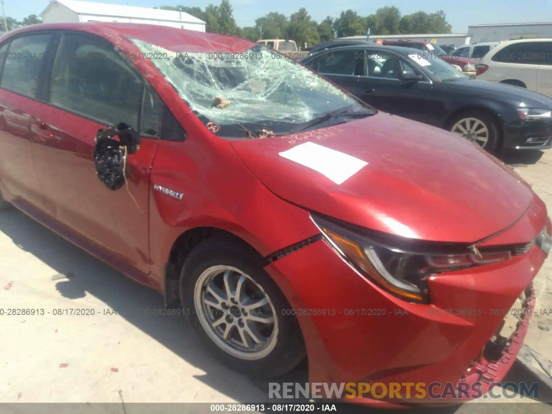 6 Photograph of a damaged car JTDEBRBE6LJ000340 TOYOTA COROLLA 2020