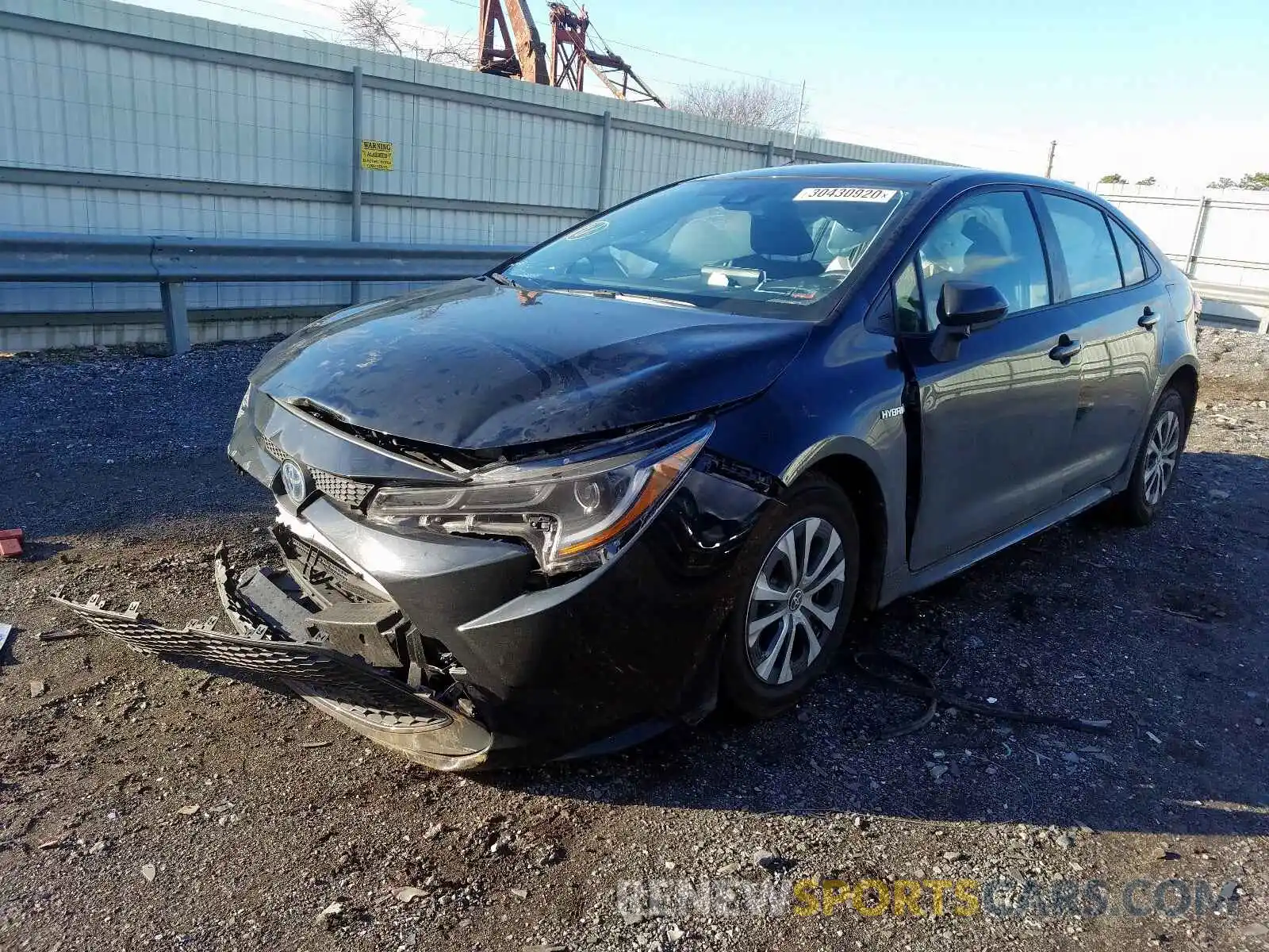 2 Photograph of a damaged car JTDEBRBE6LJ000628 TOYOTA COROLLA 2020