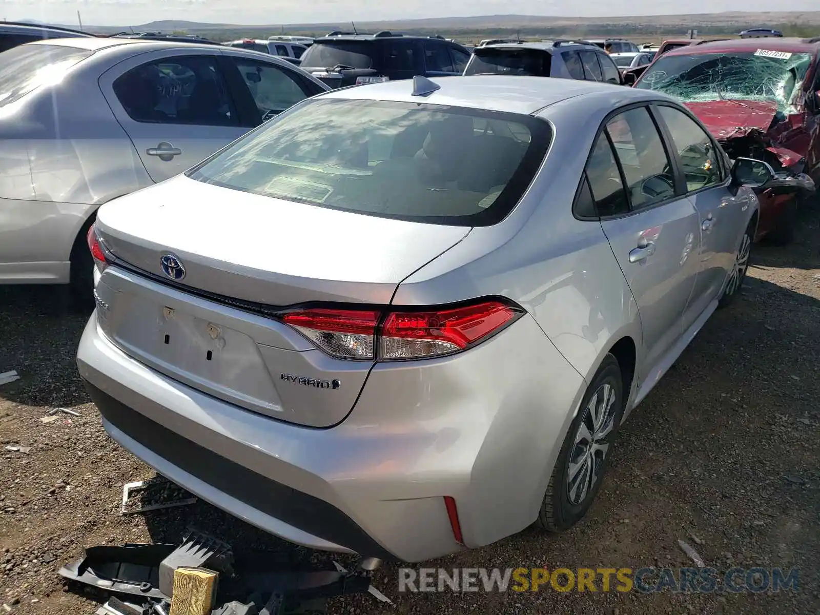 4 Photograph of a damaged car JTDEBRBE6LJ001164 TOYOTA COROLLA 2020