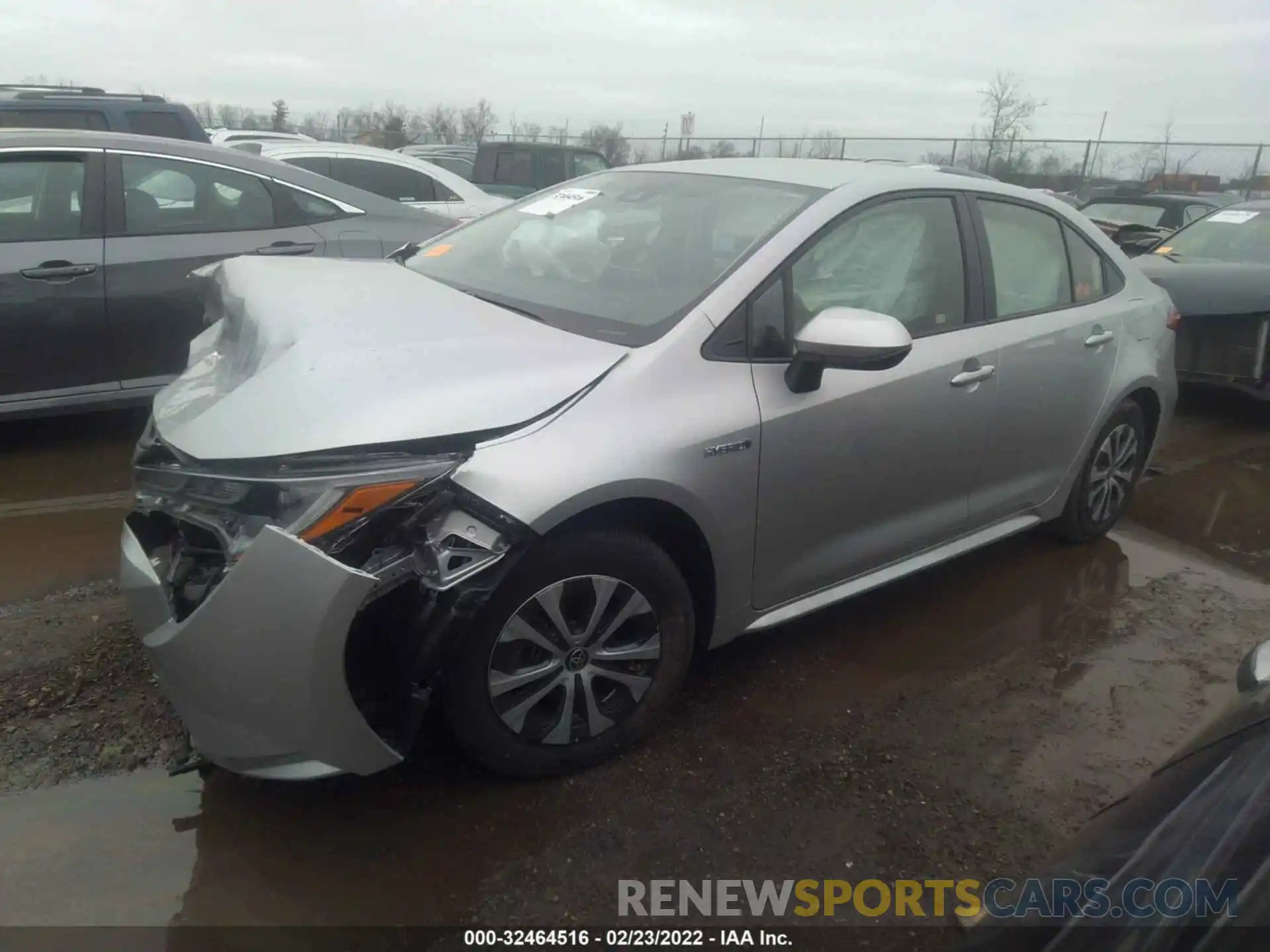 2 Photograph of a damaged car JTDEBRBE6LJ001178 TOYOTA COROLLA 2020