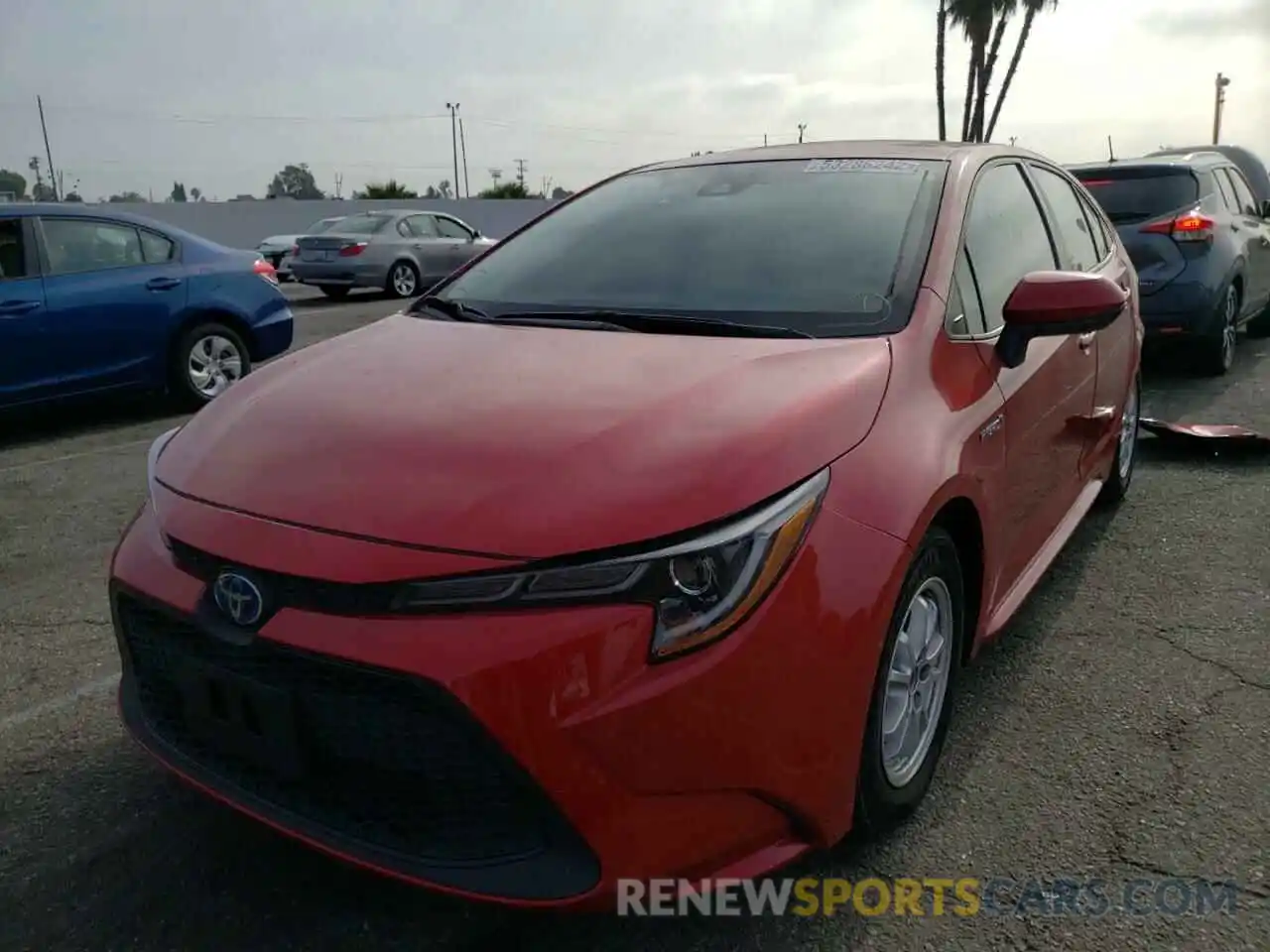 2 Photograph of a damaged car JTDEBRBE6LJ001942 TOYOTA COROLLA 2020