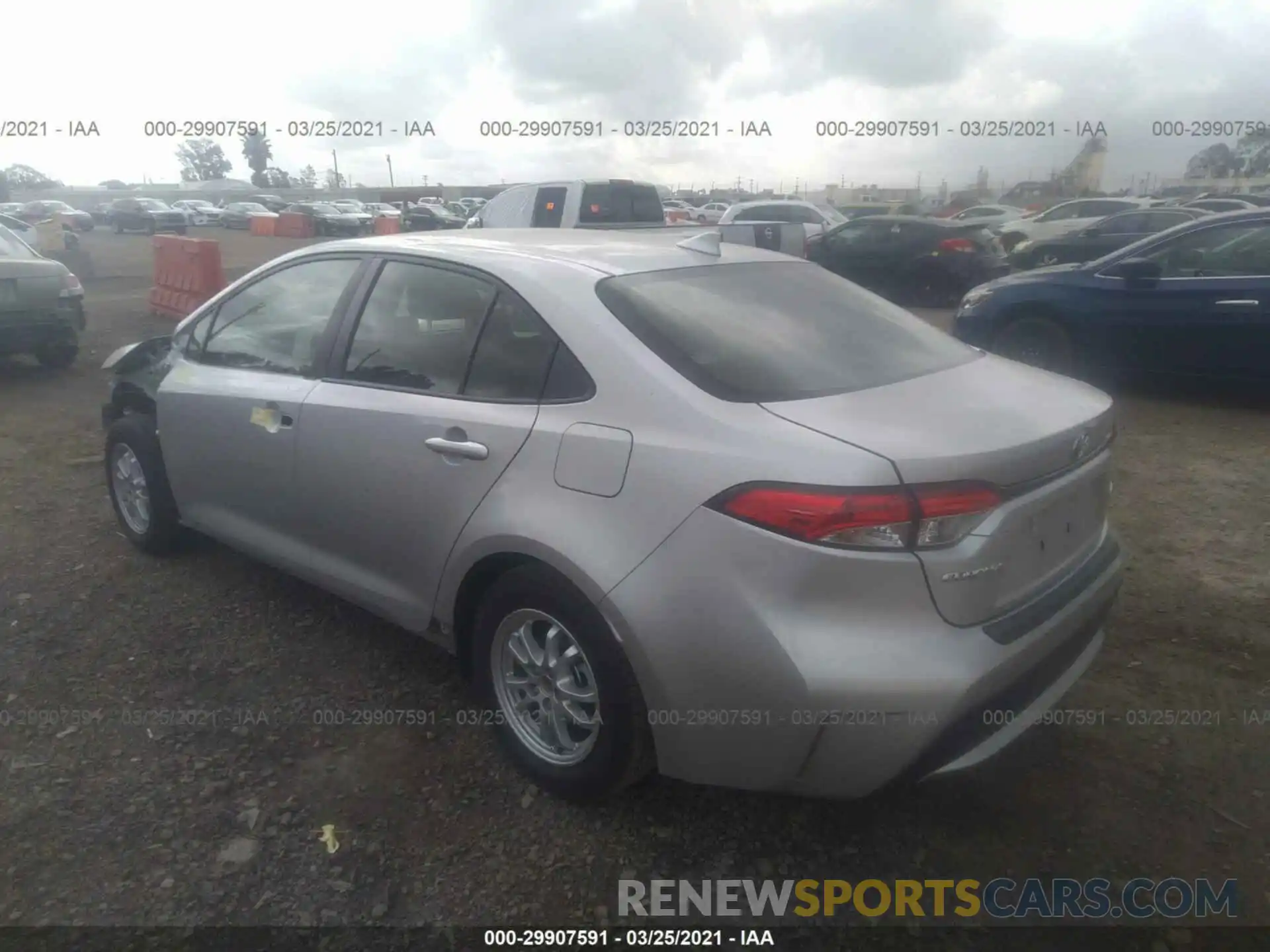 3 Photograph of a damaged car JTDEBRBE6LJ002282 TOYOTA COROLLA 2020