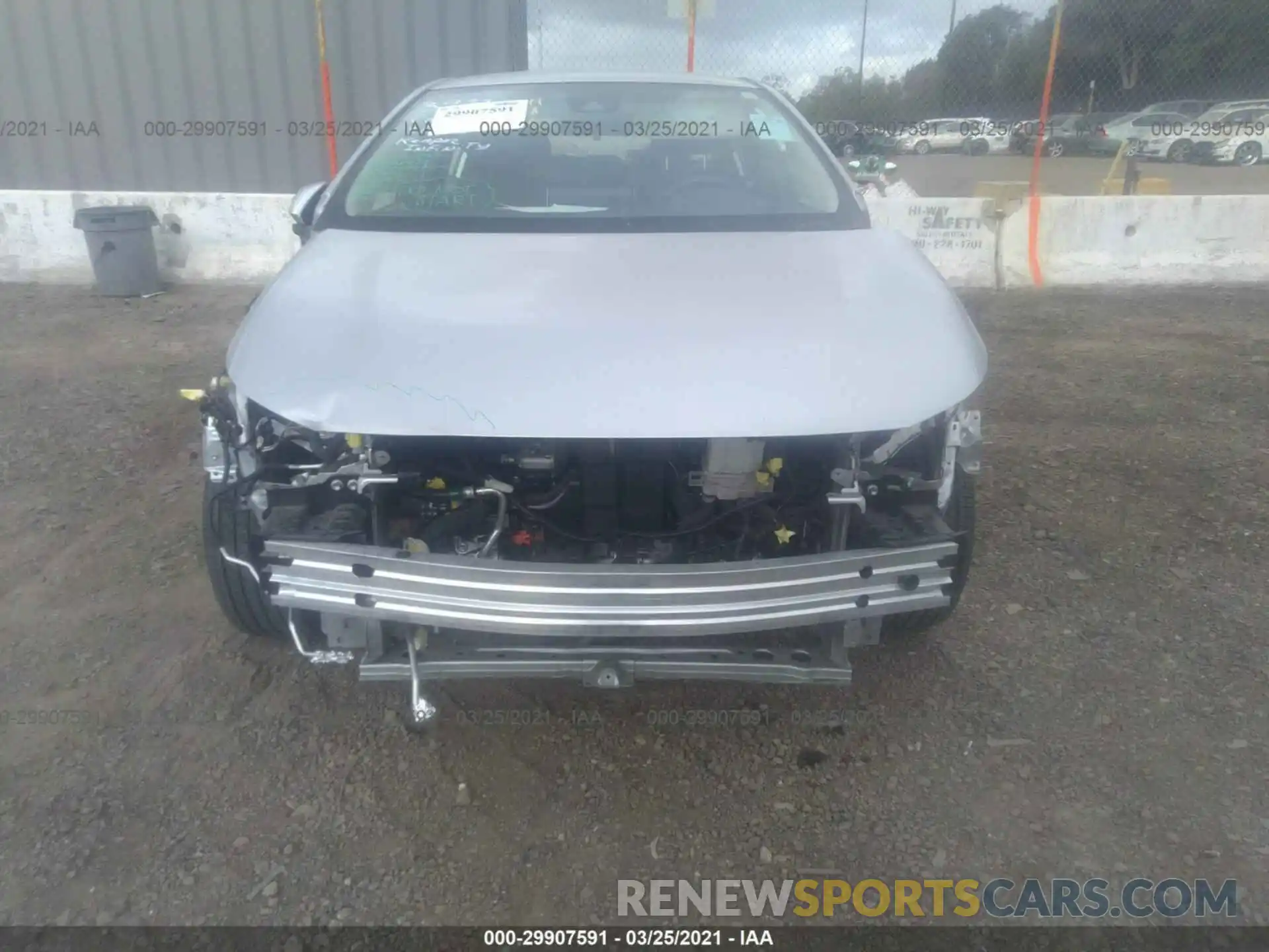 6 Photograph of a damaged car JTDEBRBE6LJ002282 TOYOTA COROLLA 2020