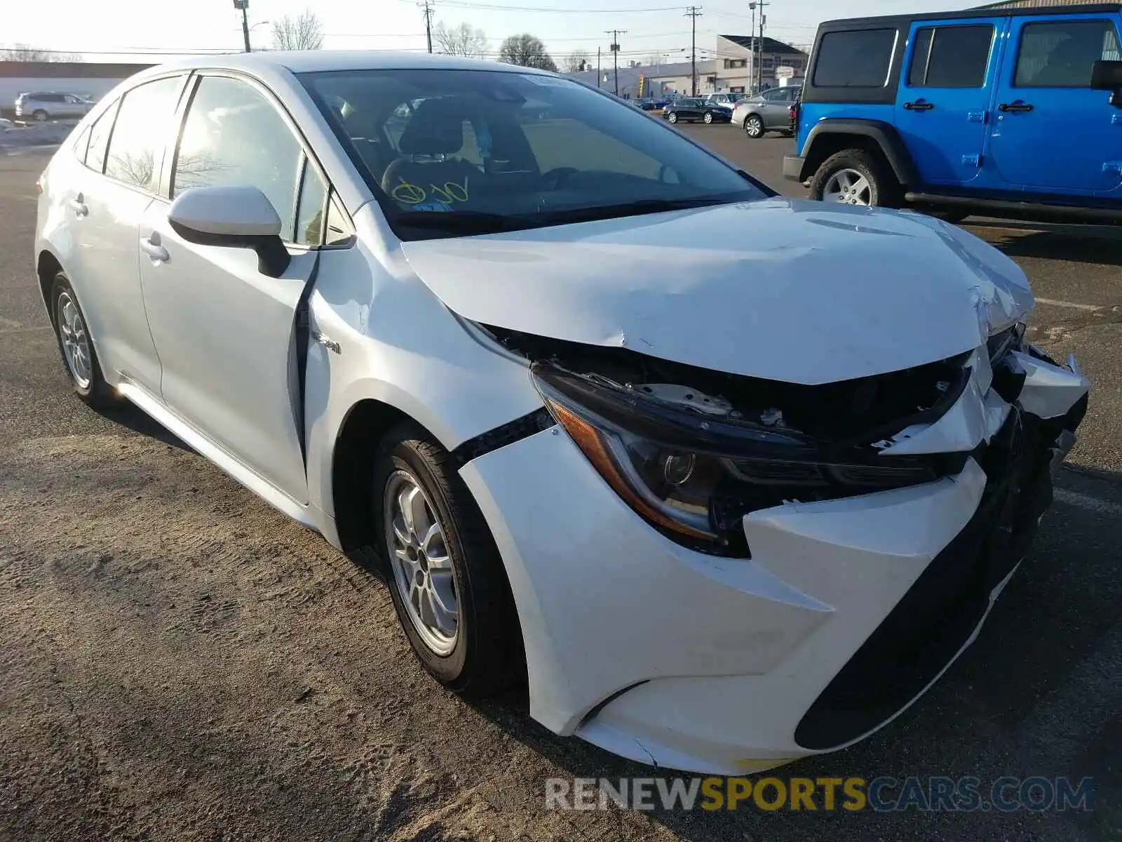 1 Photograph of a damaged car JTDEBRBE6LJ002718 TOYOTA COROLLA 2020