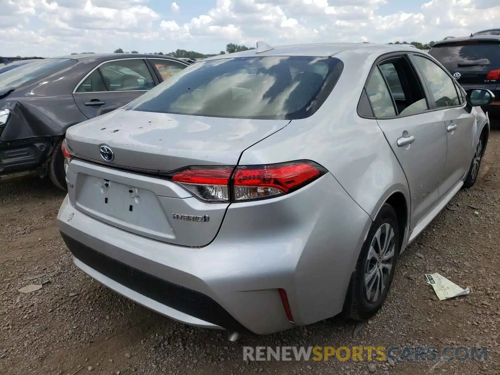 4 Photograph of a damaged car JTDEBRBE6LJ002802 TOYOTA COROLLA 2020