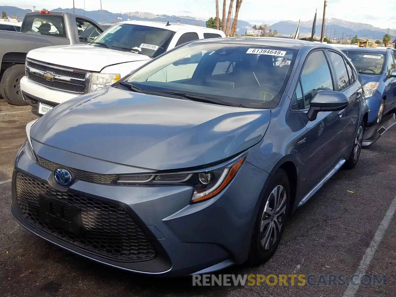 2 Photograph of a damaged car JTDEBRBE6LJ003061 TOYOTA COROLLA 2020