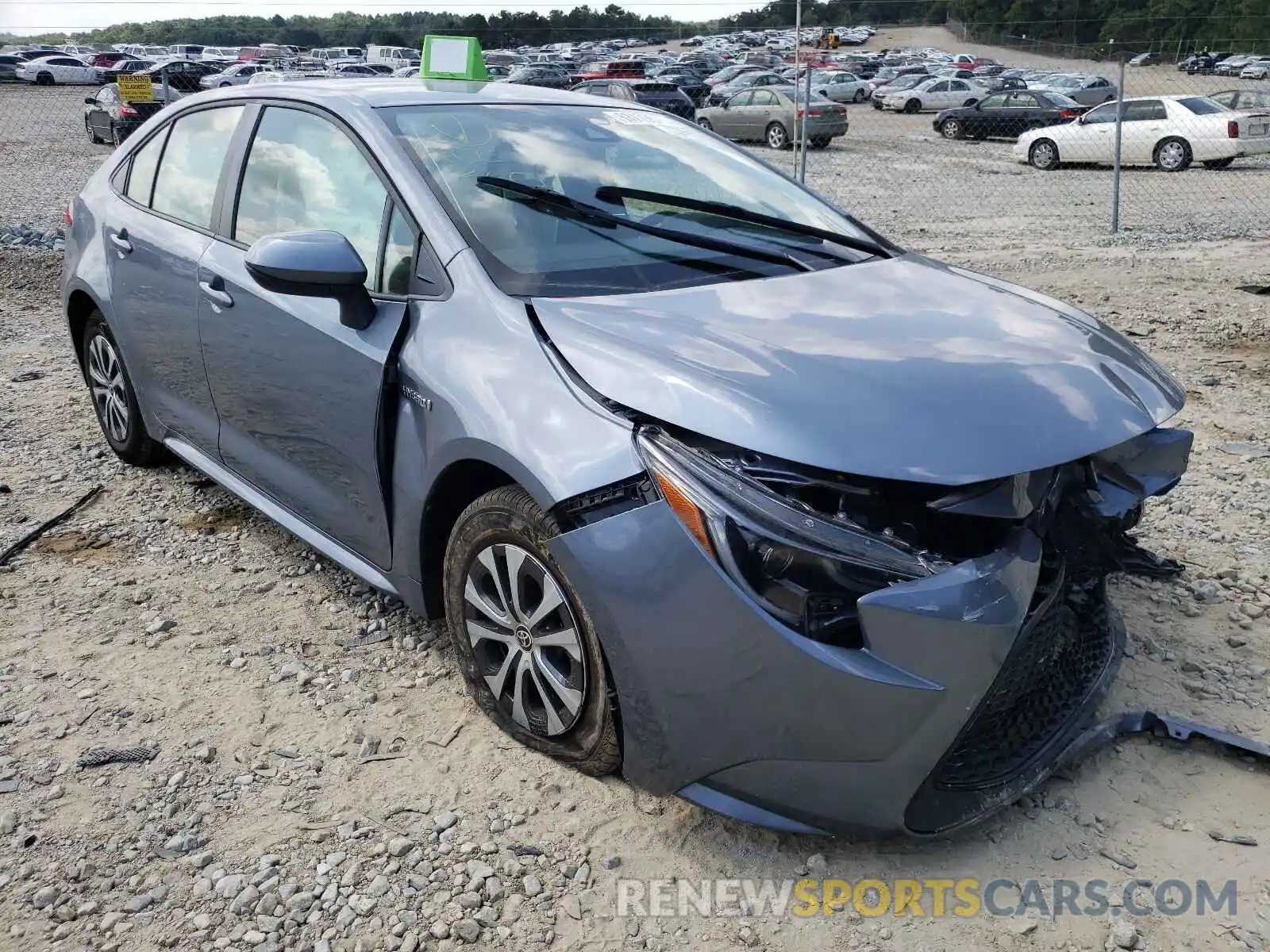 1 Photograph of a damaged car JTDEBRBE6LJ003898 TOYOTA COROLLA 2020