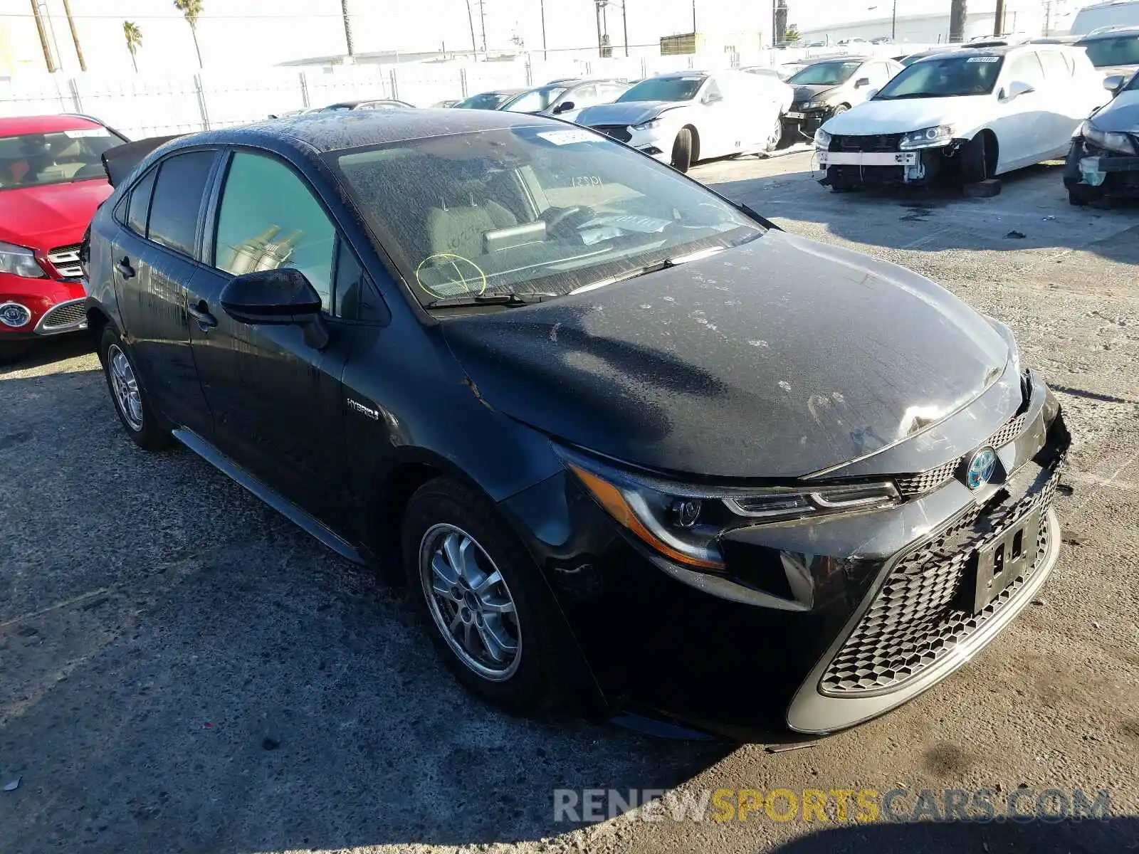 1 Photograph of a damaged car JTDEBRBE6LJ004453 TOYOTA COROLLA 2020