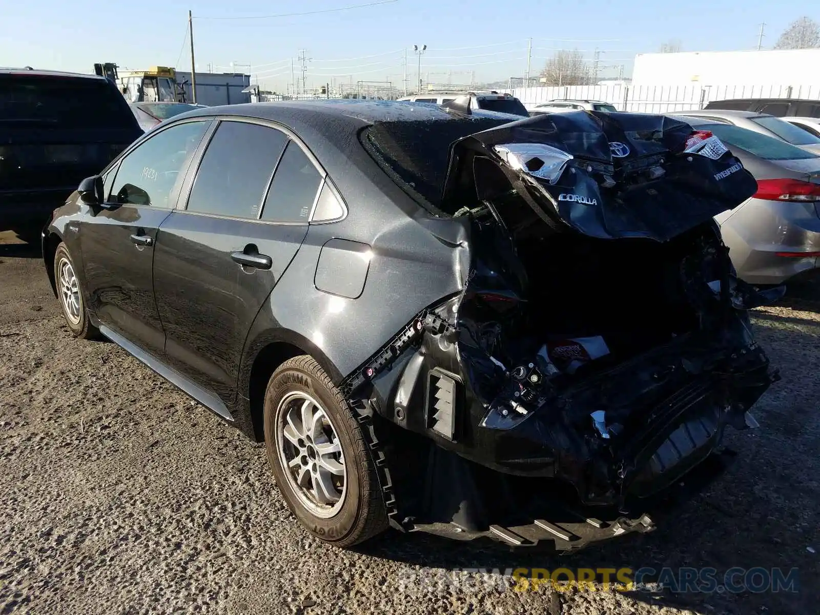 3 Photograph of a damaged car JTDEBRBE6LJ004453 TOYOTA COROLLA 2020