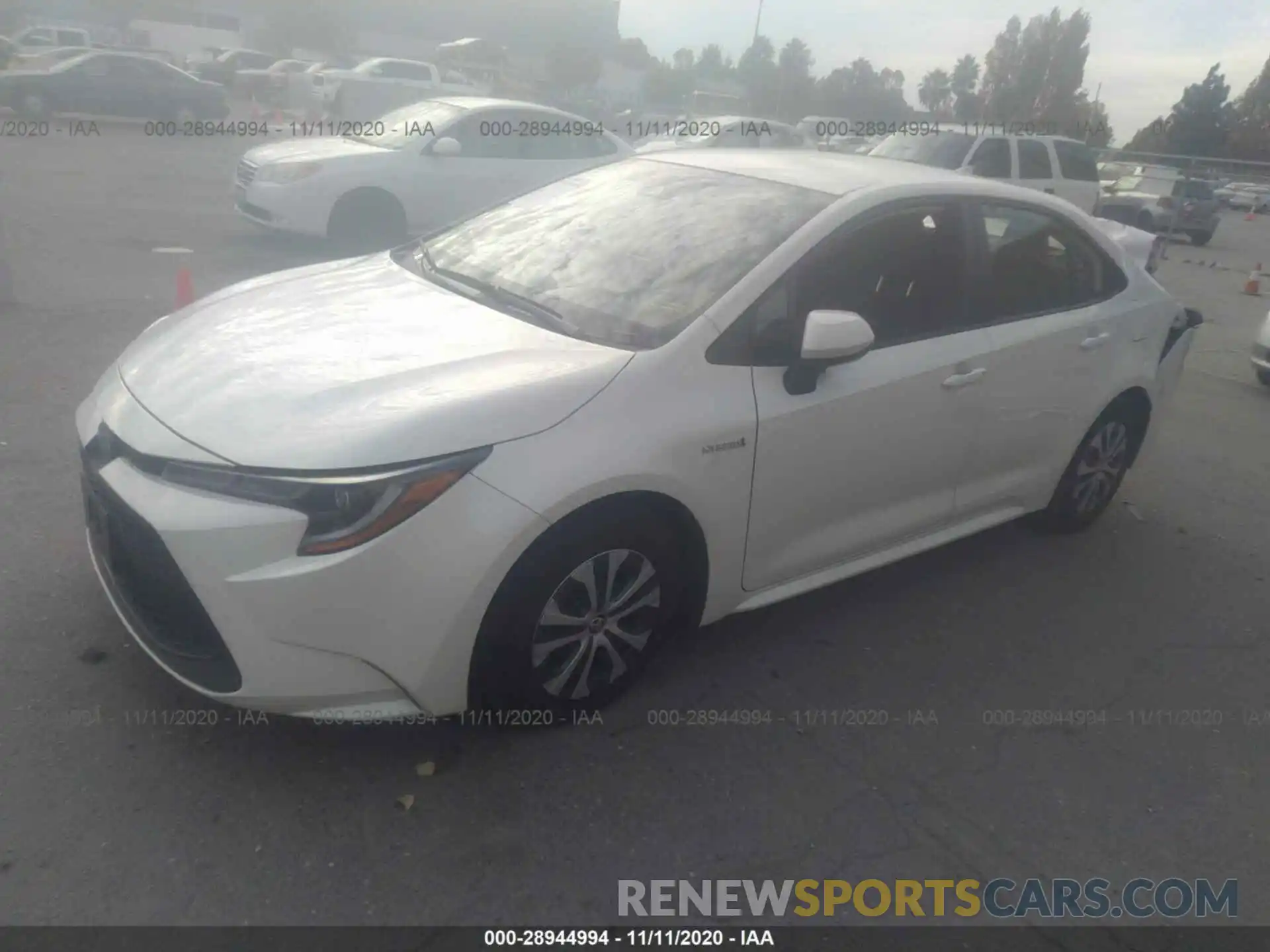 2 Photograph of a damaged car JTDEBRBE6LJ004632 TOYOTA COROLLA 2020