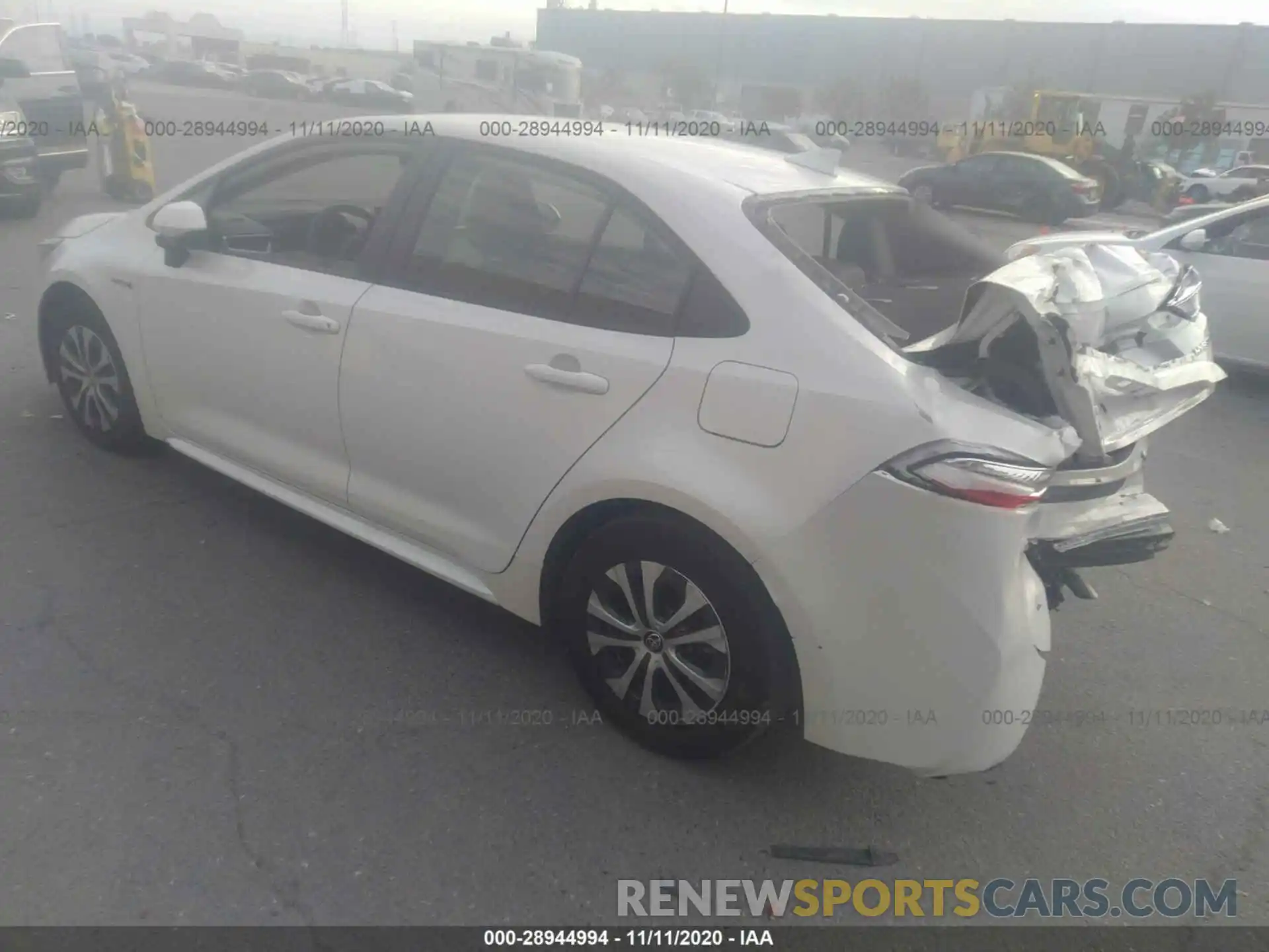 3 Photograph of a damaged car JTDEBRBE6LJ004632 TOYOTA COROLLA 2020