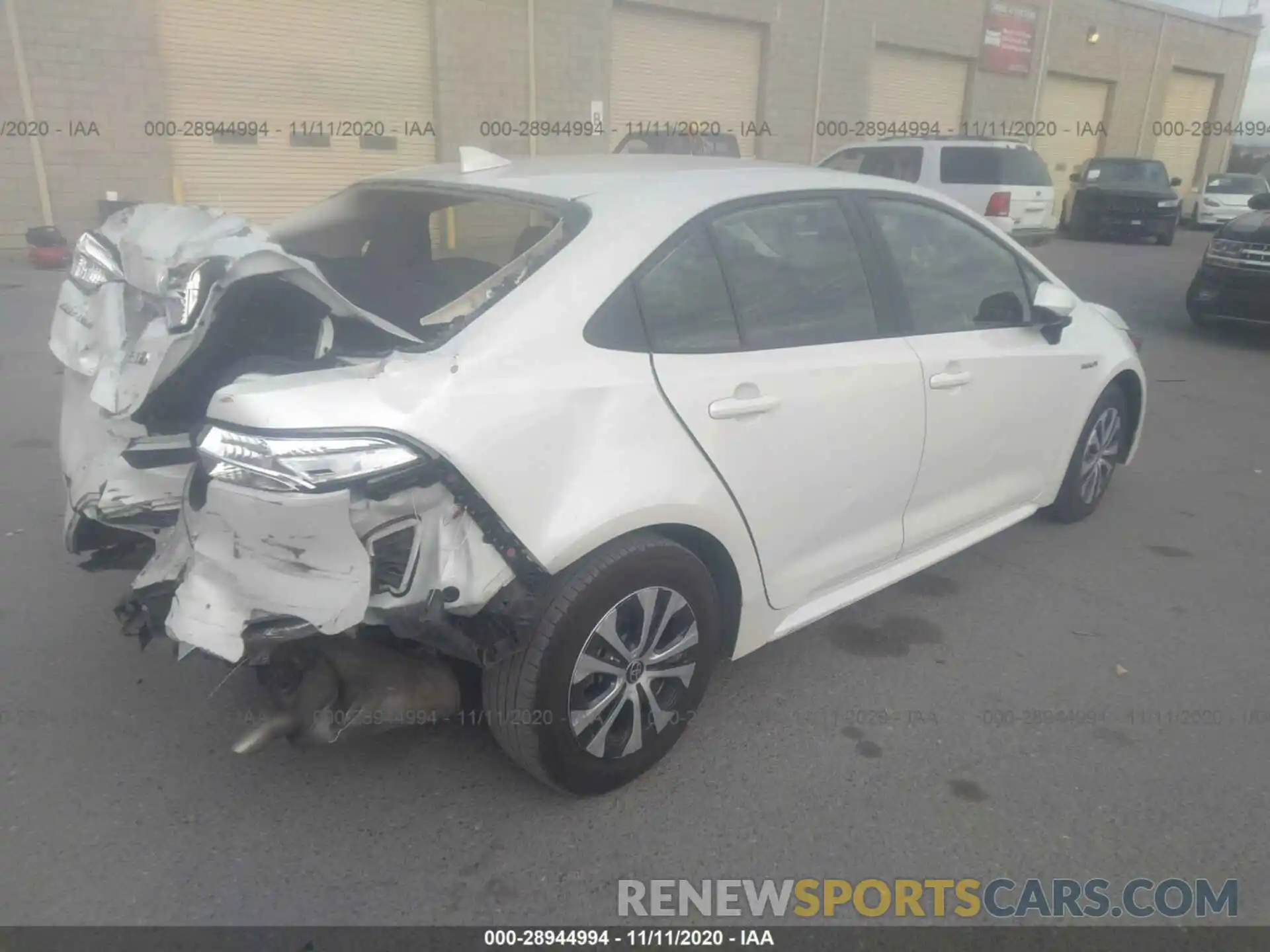 4 Photograph of a damaged car JTDEBRBE6LJ004632 TOYOTA COROLLA 2020