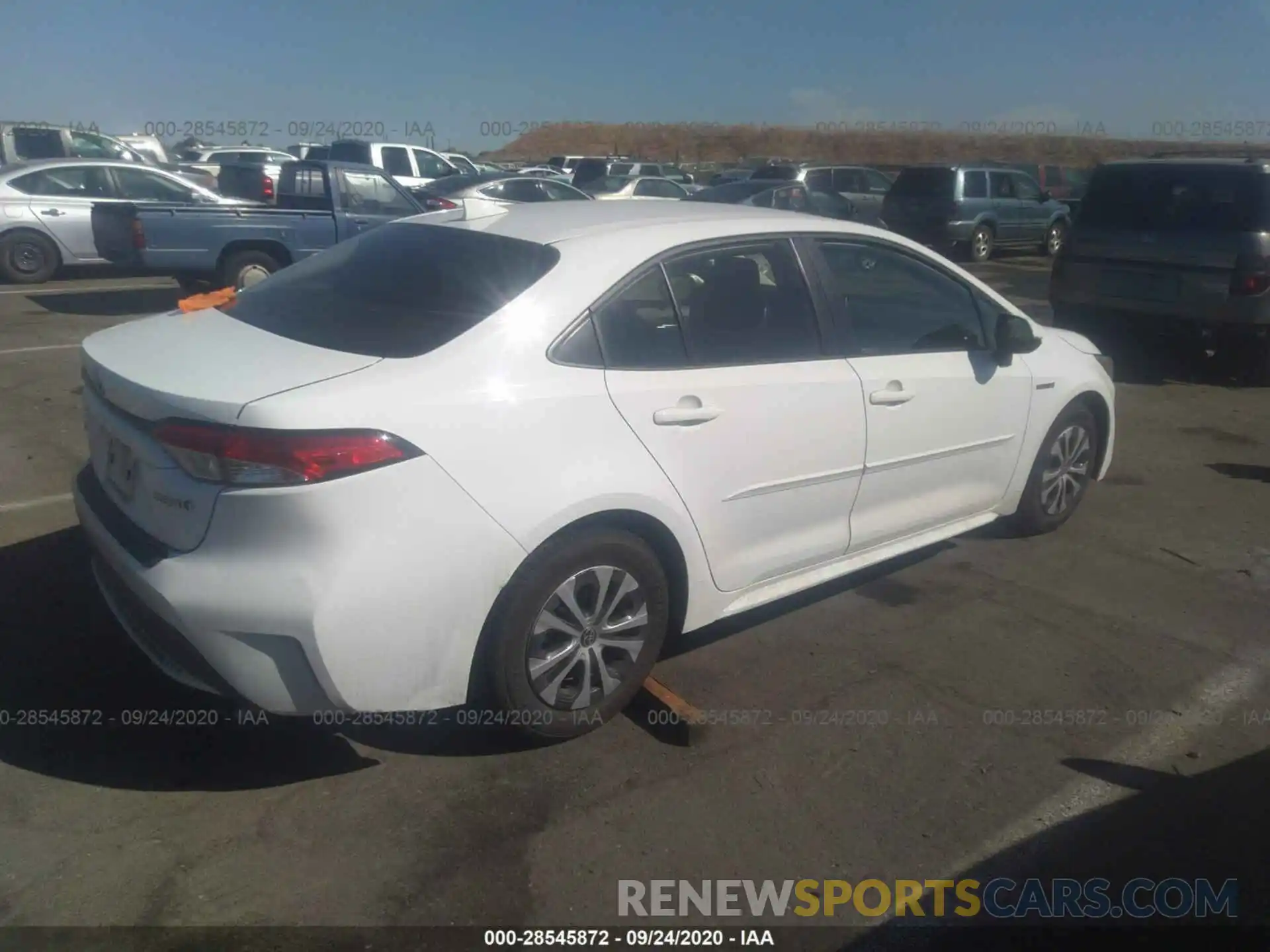 4 Photograph of a damaged car JTDEBRBE6LJ004811 TOYOTA COROLLA 2020