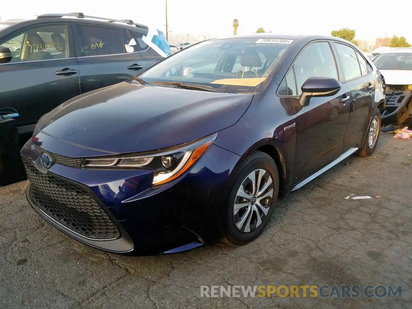 2 Photograph of a damaged car JTDEBRBE6LJ005800 TOYOTA COROLLA 2020