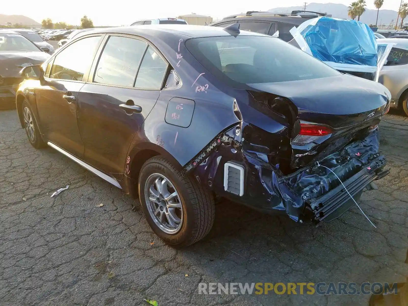 3 Photograph of a damaged car JTDEBRBE6LJ005800 TOYOTA COROLLA 2020