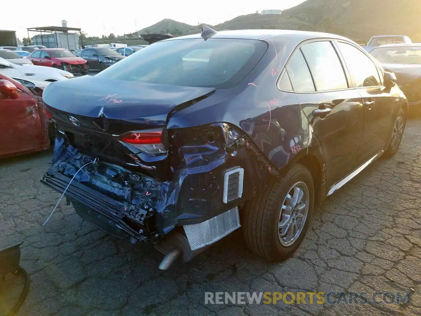 4 Photograph of a damaged car JTDEBRBE6LJ005800 TOYOTA COROLLA 2020