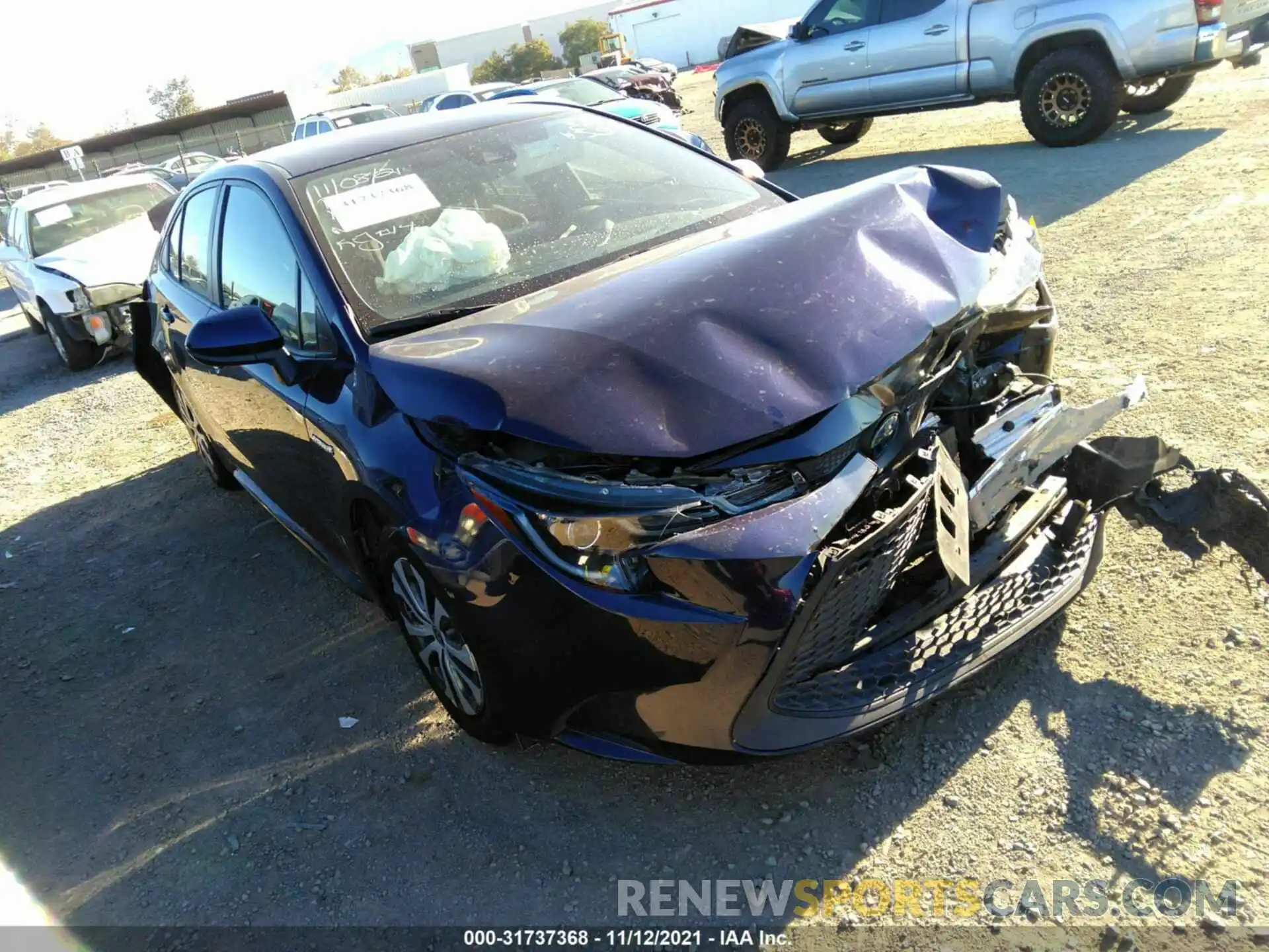 1 Photograph of a damaged car JTDEBRBE6LJ006333 TOYOTA COROLLA 2020