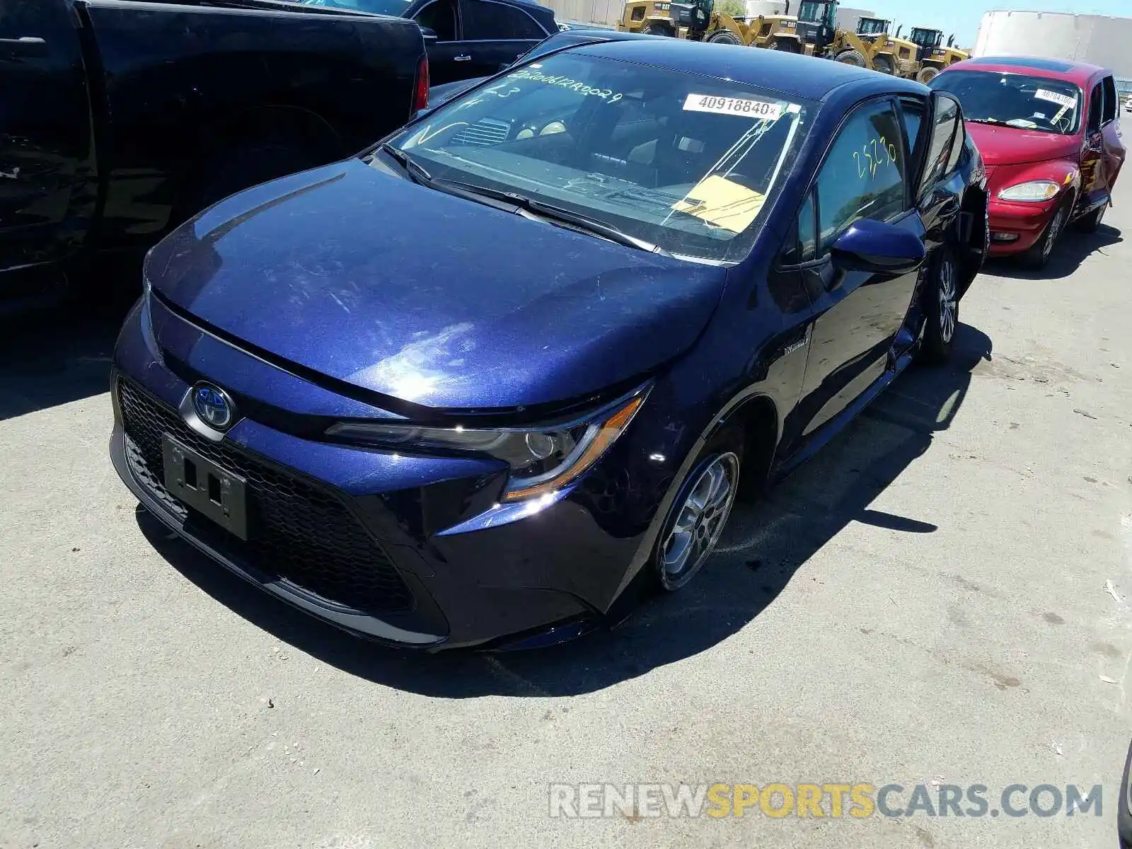 2 Photograph of a damaged car JTDEBRBE6LJ006557 TOYOTA COROLLA 2020