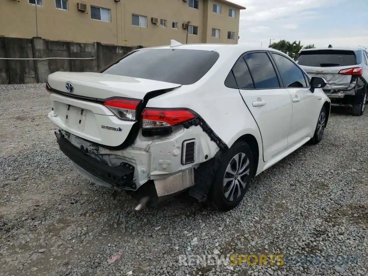 4 Фотография поврежденного автомобиля JTDEBRBE6LJ007577 TOYOTA COROLLA 2020