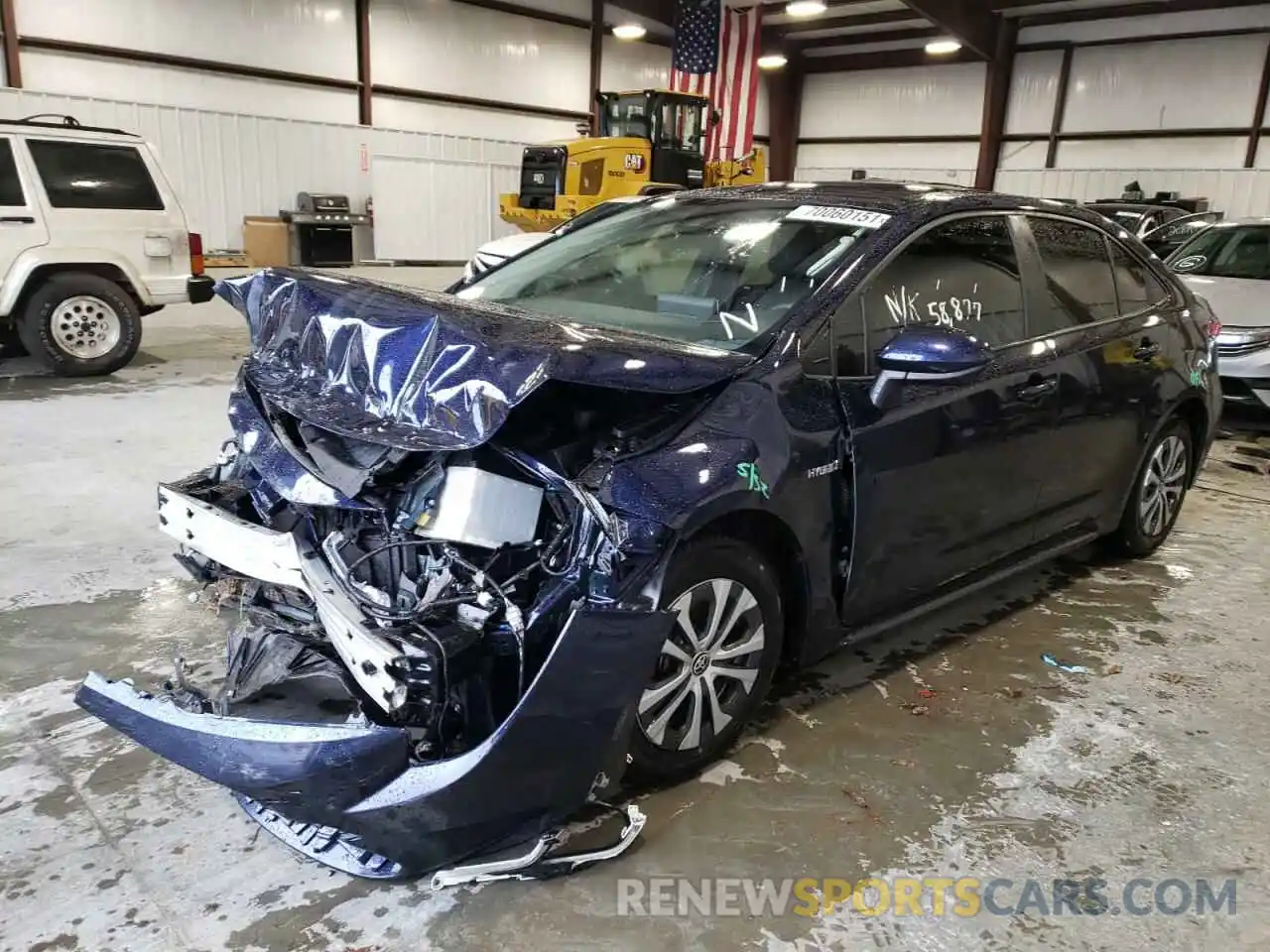 2 Photograph of a damaged car JTDEBRBE6LJ007708 TOYOTA COROLLA 2020