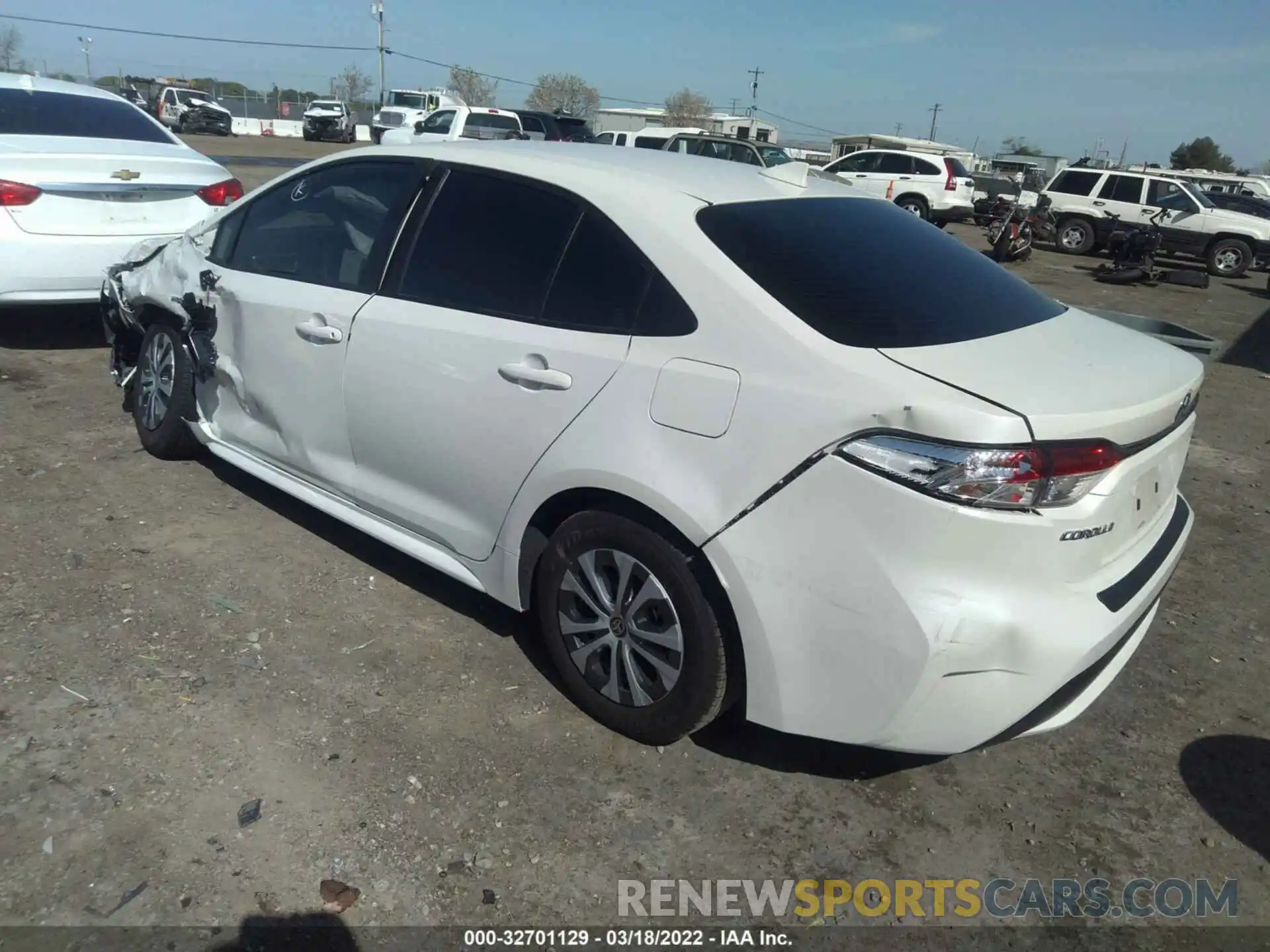 3 Photograph of a damaged car JTDEBRBE6LJ009409 TOYOTA COROLLA 2020