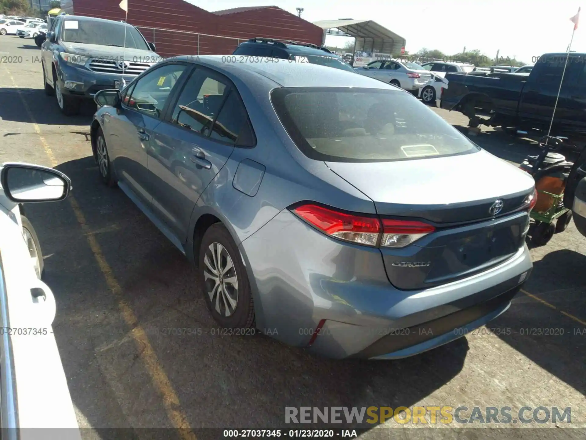 3 Photograph of a damaged car JTDEBRBE6LJ010141 TOYOTA COROLLA 2020