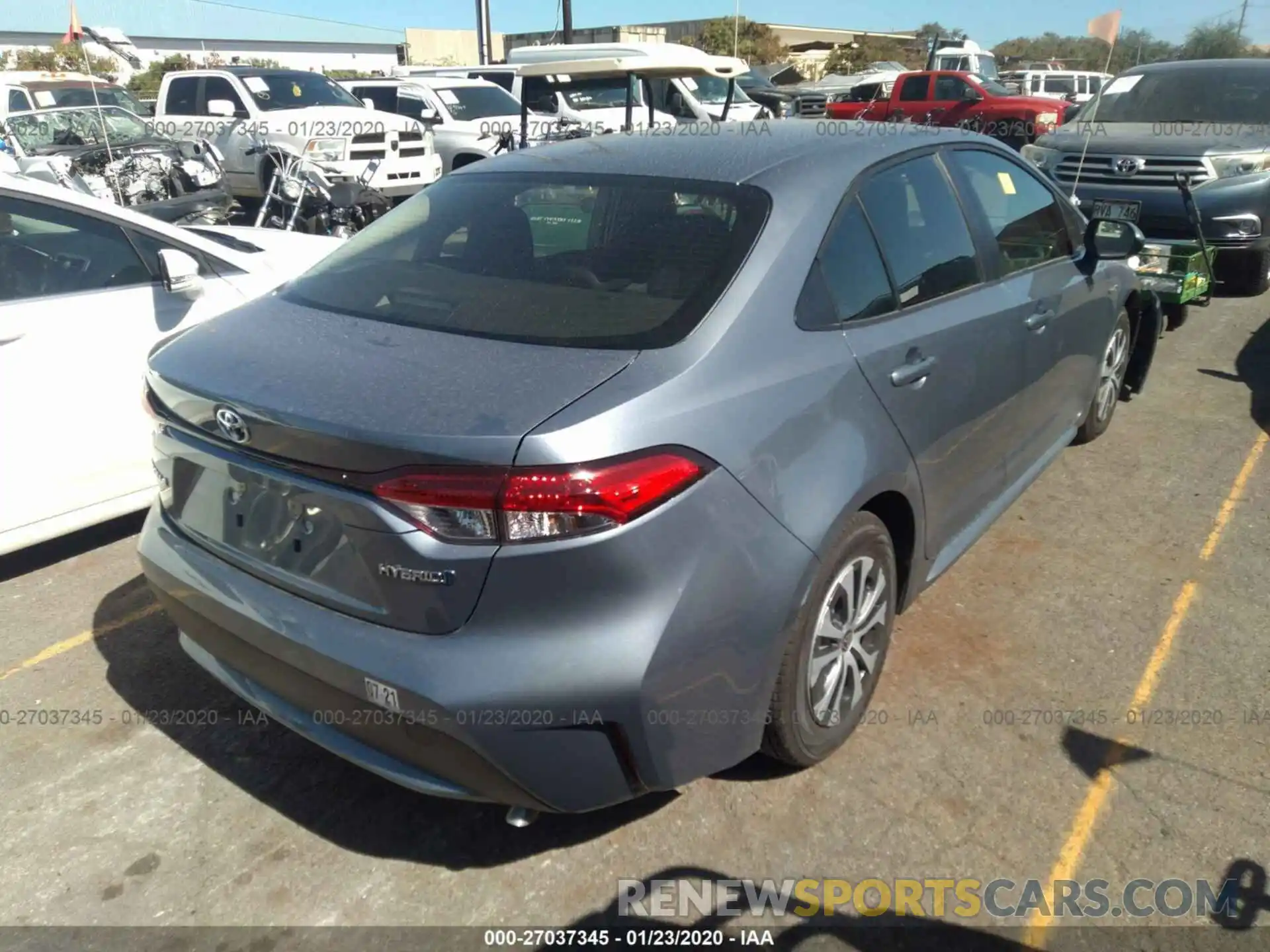 4 Photograph of a damaged car JTDEBRBE6LJ010141 TOYOTA COROLLA 2020