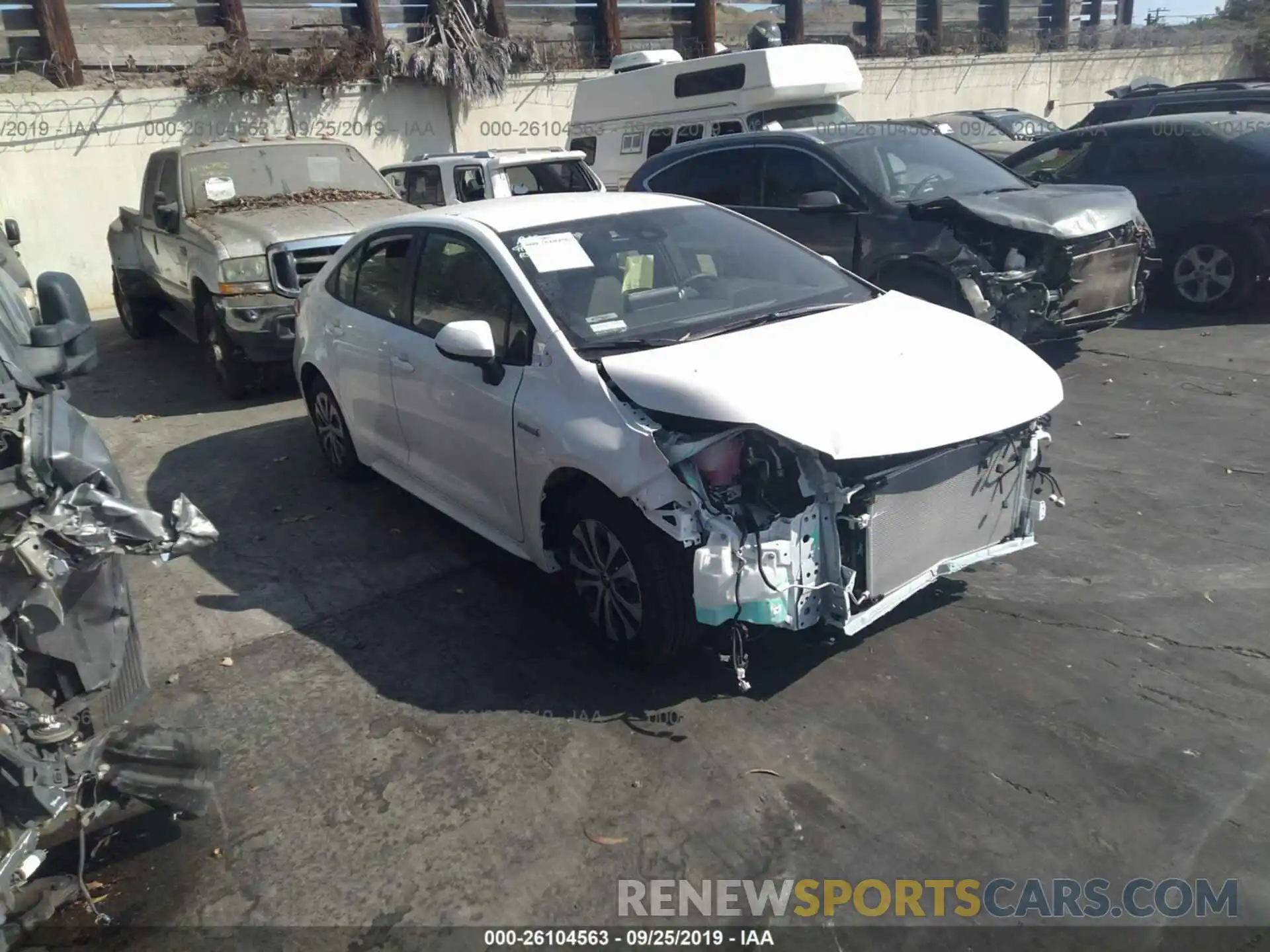 1 Photograph of a damaged car JTDEBRBE6LJ010303 TOYOTA COROLLA 2020