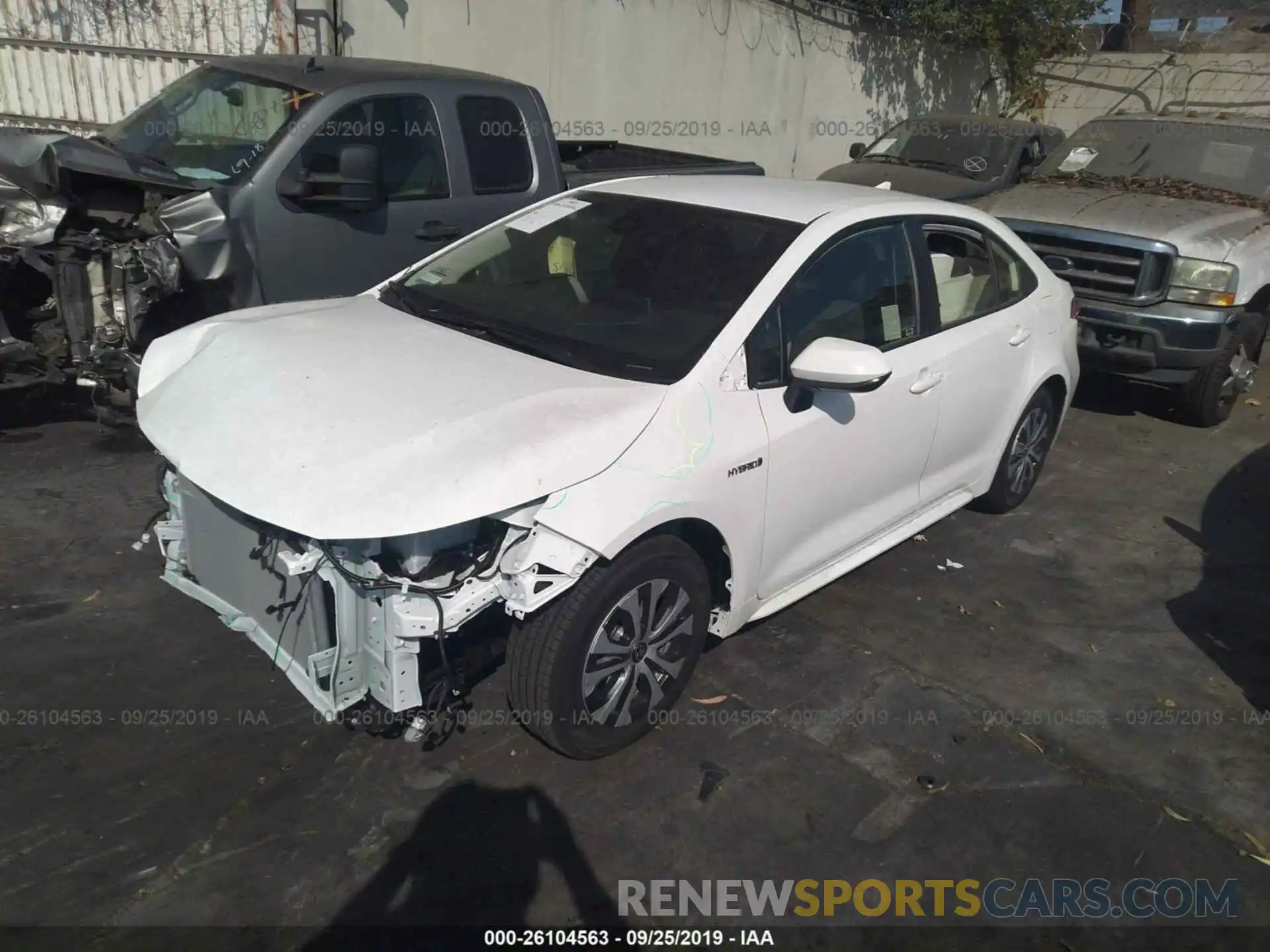 2 Photograph of a damaged car JTDEBRBE6LJ010303 TOYOTA COROLLA 2020