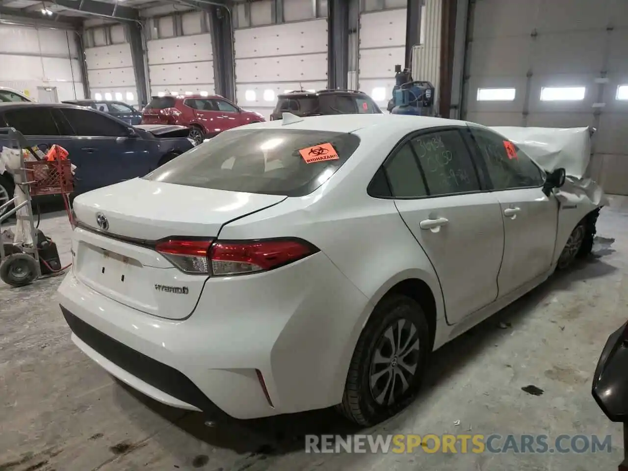 4 Photograph of a damaged car JTDEBRBE6LJ010348 TOYOTA COROLLA 2020