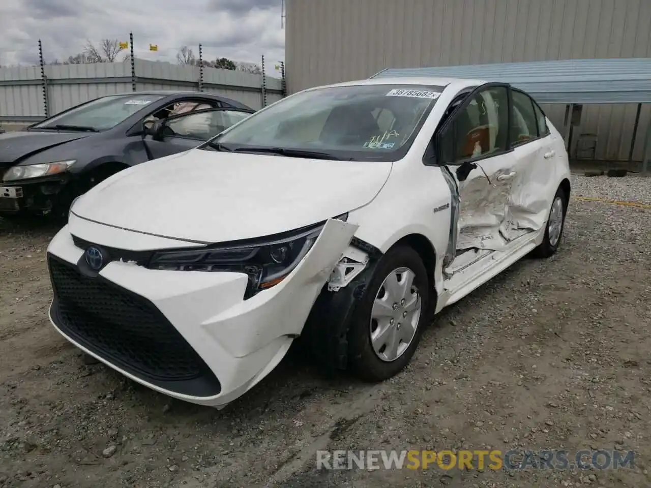 2 Photograph of a damaged car JTDEBRBE6LJ010351 TOYOTA COROLLA 2020