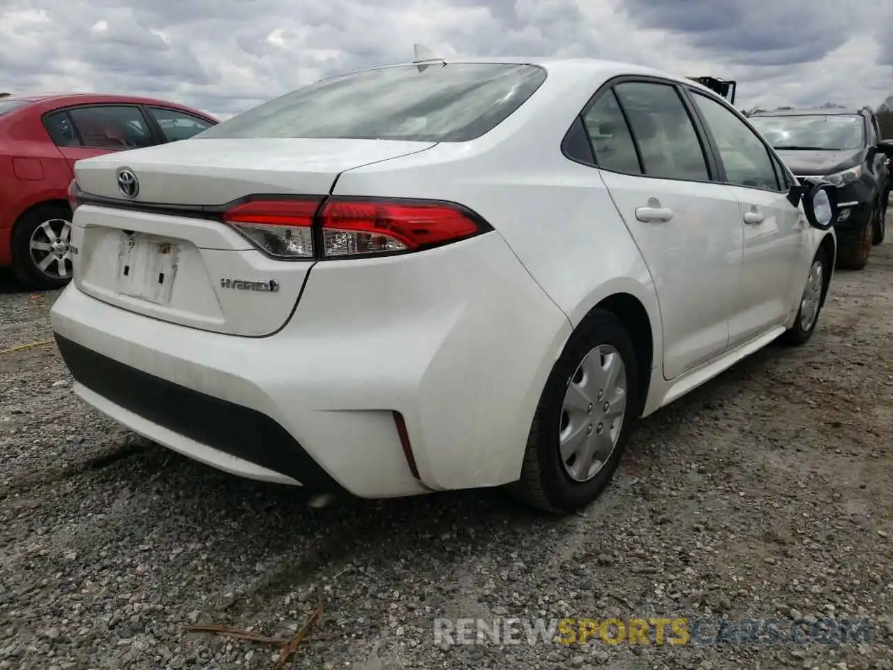 4 Photograph of a damaged car JTDEBRBE6LJ010351 TOYOTA COROLLA 2020