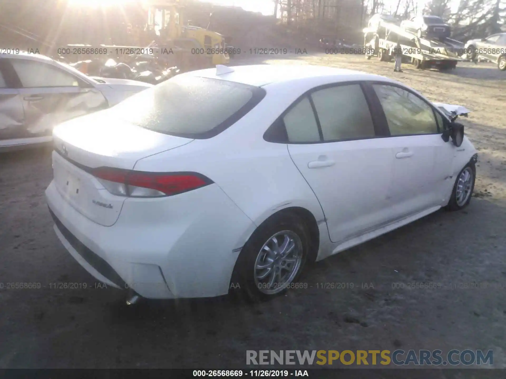 4 Photograph of a damaged car JTDEBRBE6LJ010494 TOYOTA COROLLA 2020