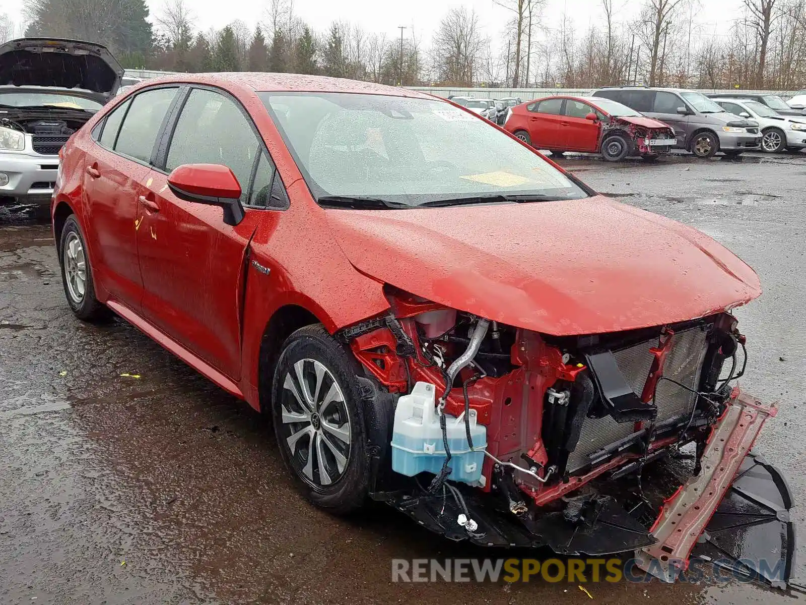 1 Photograph of a damaged car JTDEBRBE6LJ010897 TOYOTA COROLLA 2020