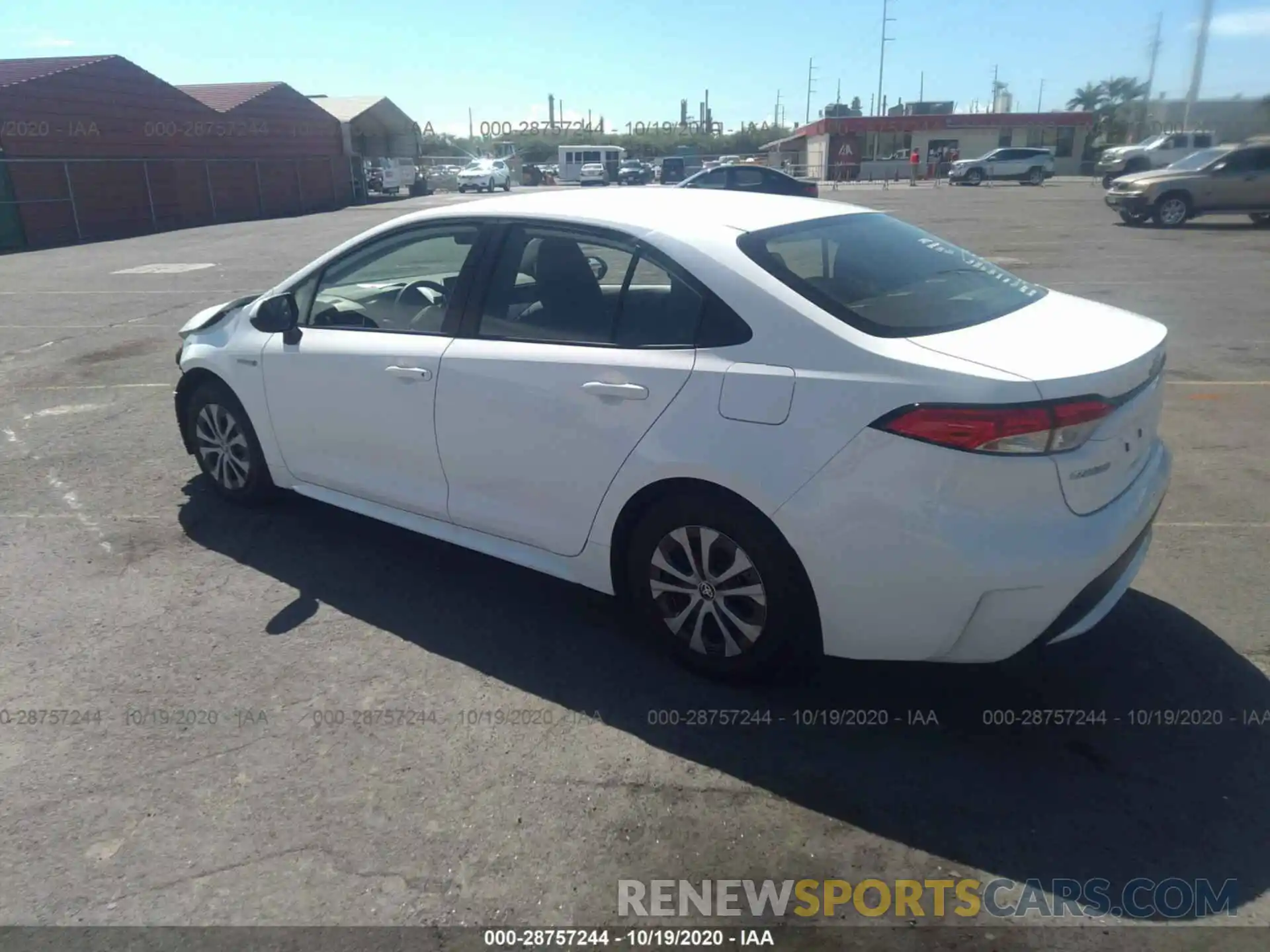 3 Photograph of a damaged car JTDEBRBE6LJ011421 TOYOTA COROLLA 2020