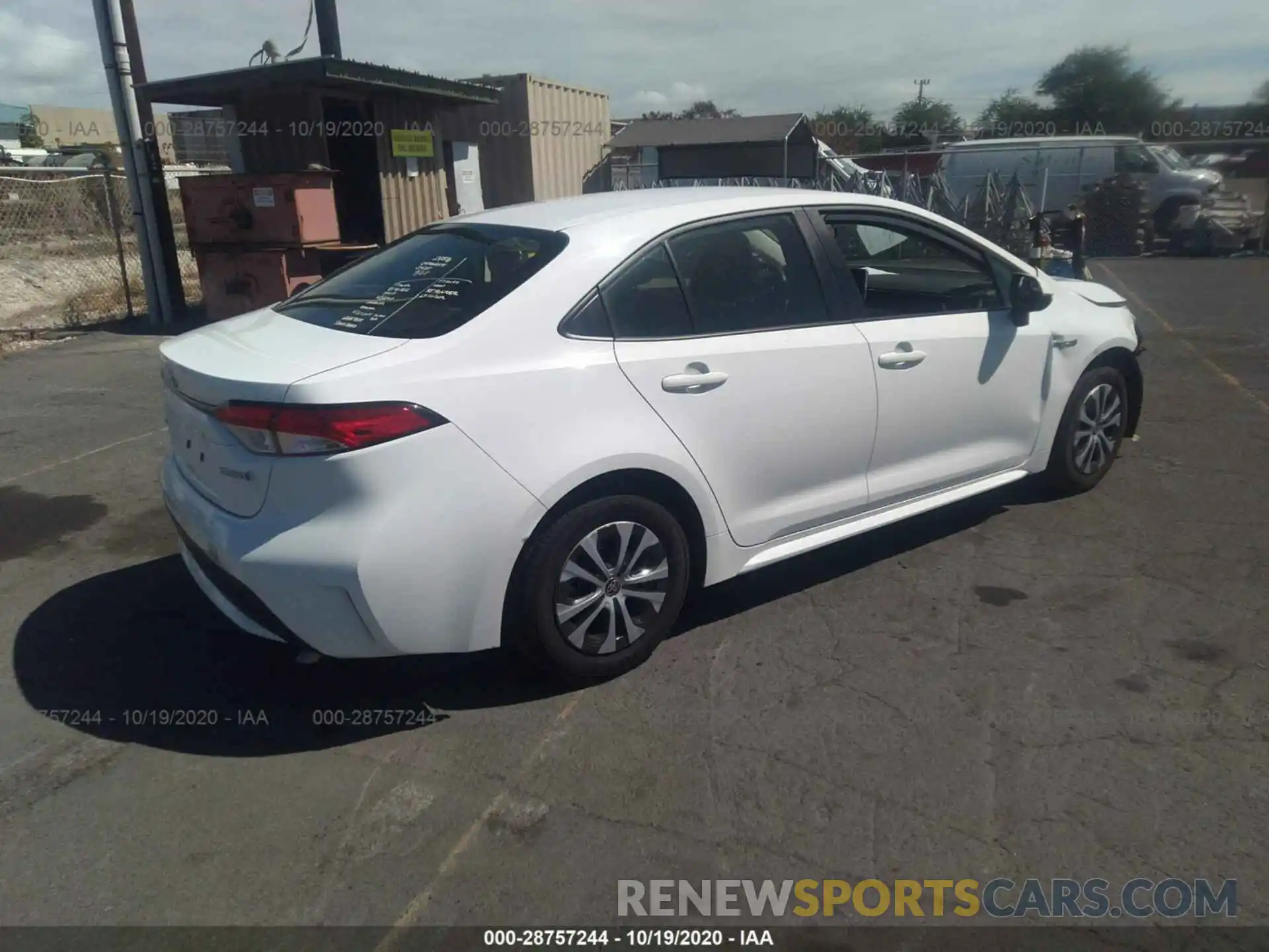 4 Photograph of a damaged car JTDEBRBE6LJ011421 TOYOTA COROLLA 2020