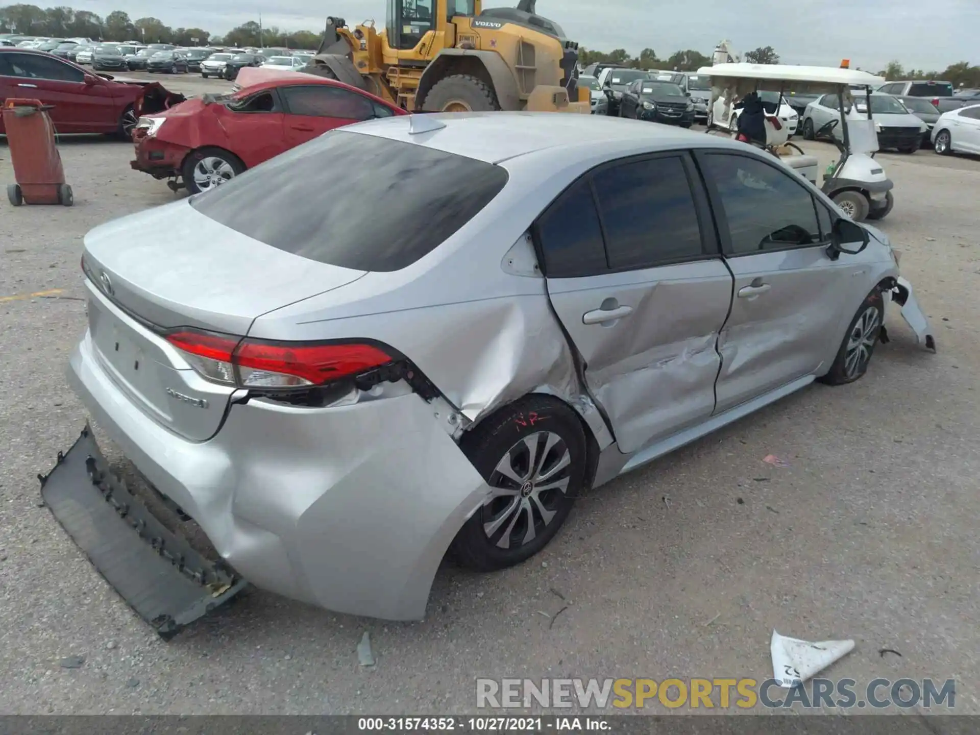 4 Photograph of a damaged car JTDEBRBE6LJ011869 TOYOTA COROLLA 2020