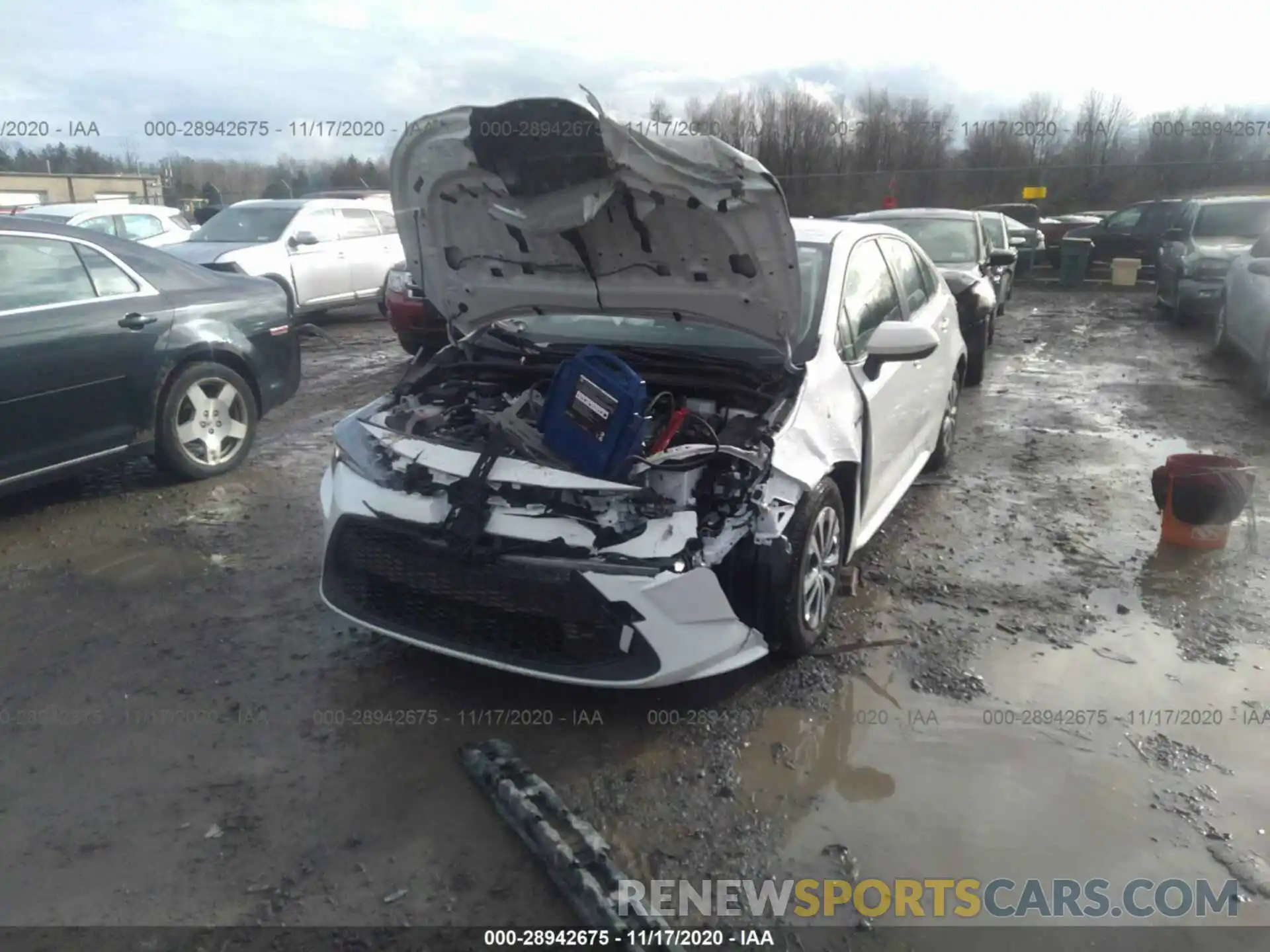 2 Photograph of a damaged car JTDEBRBE6LJ012052 TOYOTA COROLLA 2020