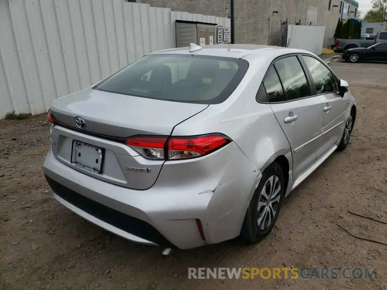 4 Photograph of a damaged car JTDEBRBE6LJ012665 TOYOTA COROLLA 2020