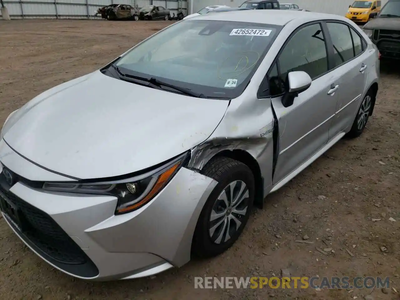 9 Photograph of a damaged car JTDEBRBE6LJ012665 TOYOTA COROLLA 2020