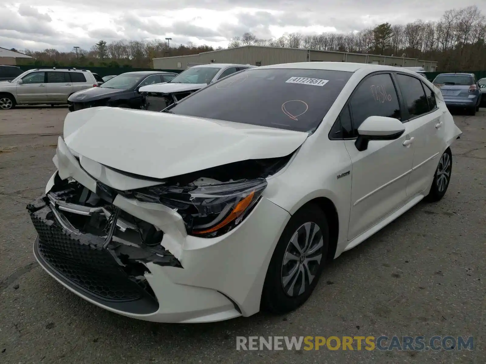 2 Photograph of a damaged car JTDEBRBE6LJ013007 TOYOTA COROLLA 2020