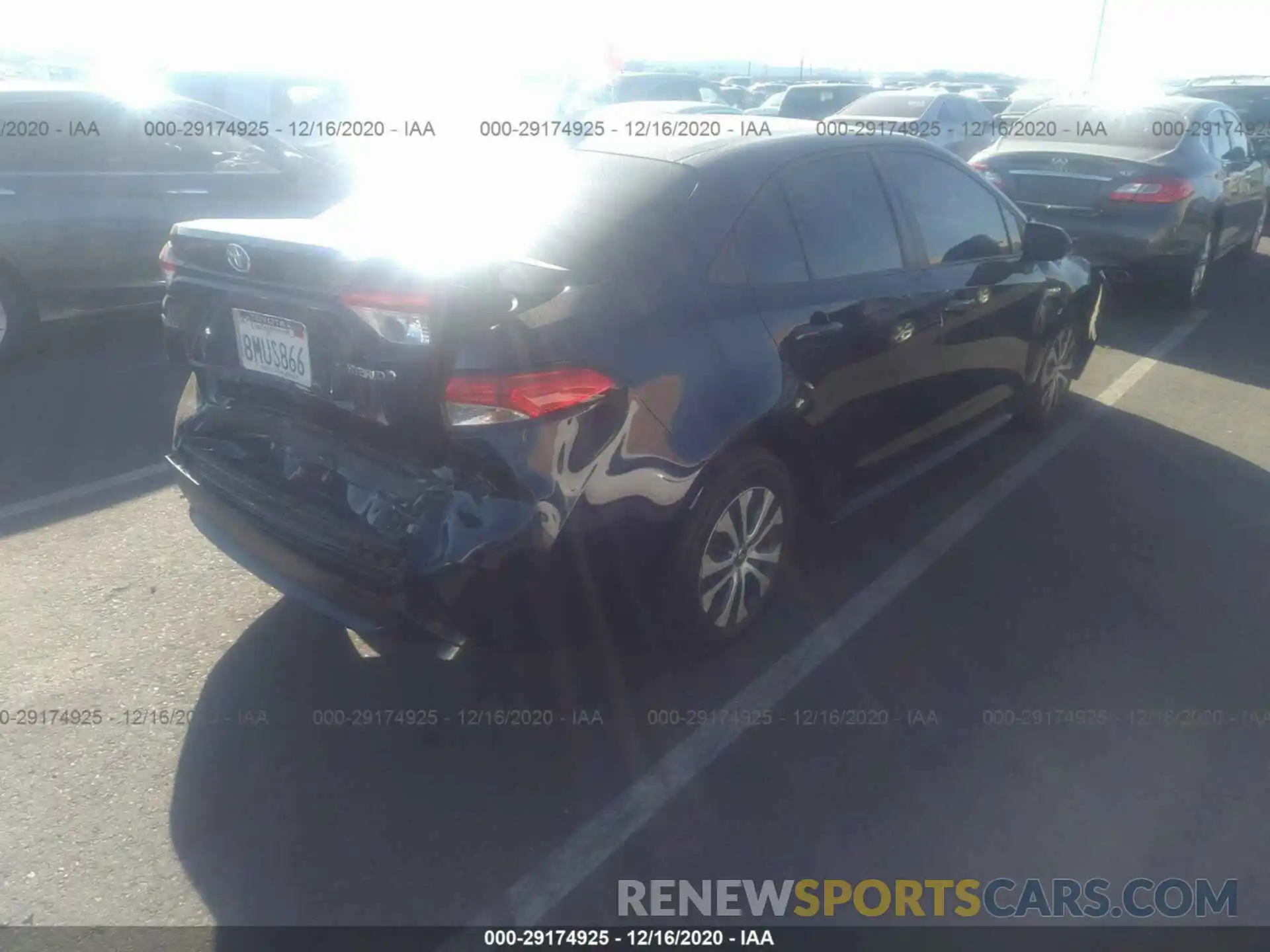 4 Photograph of a damaged car JTDEBRBE6LJ013198 TOYOTA COROLLA 2020