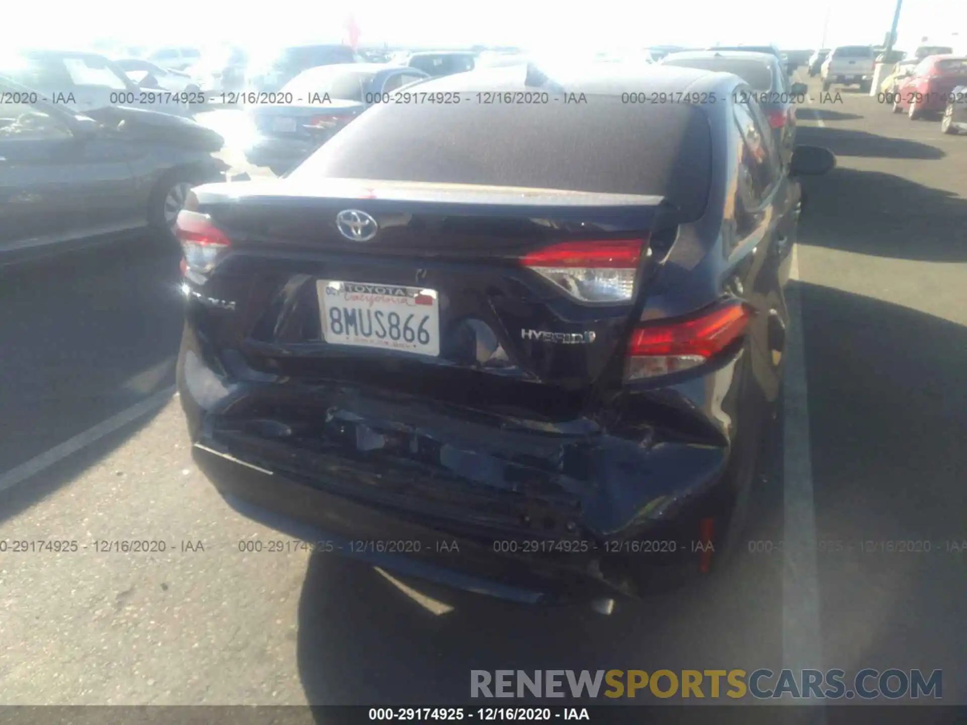 6 Photograph of a damaged car JTDEBRBE6LJ013198 TOYOTA COROLLA 2020