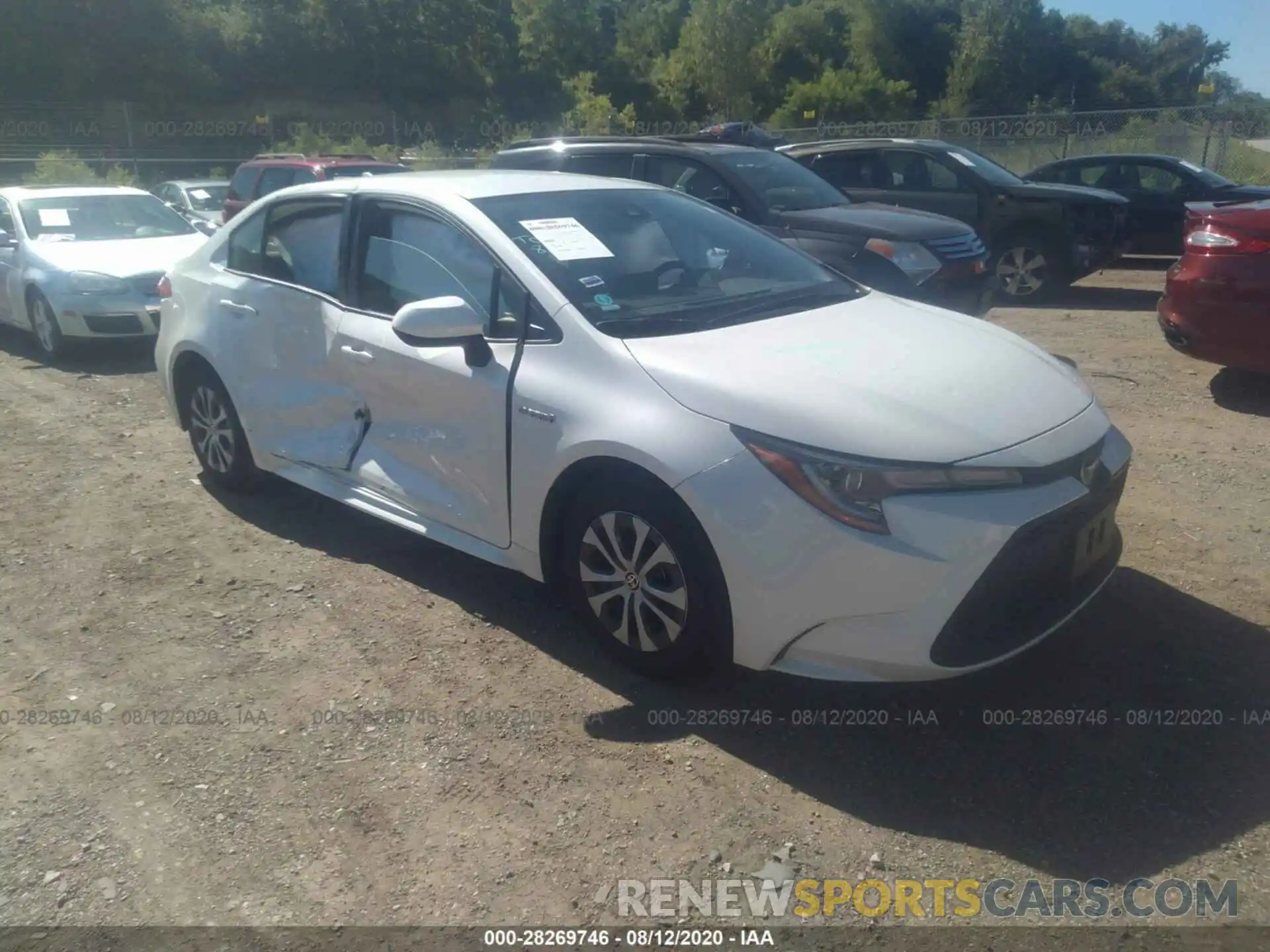 1 Photograph of a damaged car JTDEBRBE6LJ013346 TOYOTA COROLLA 2020