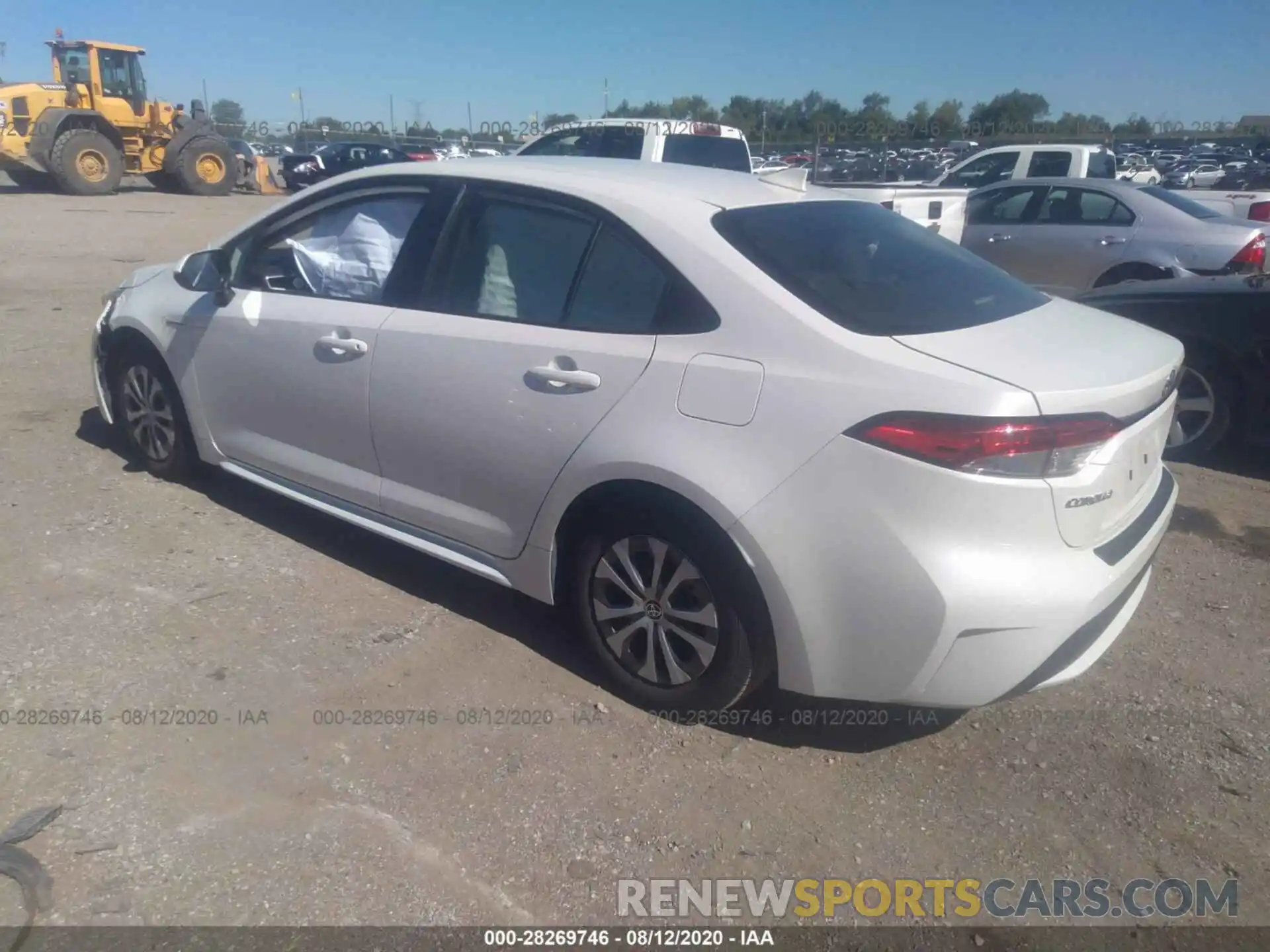 3 Photograph of a damaged car JTDEBRBE6LJ013346 TOYOTA COROLLA 2020